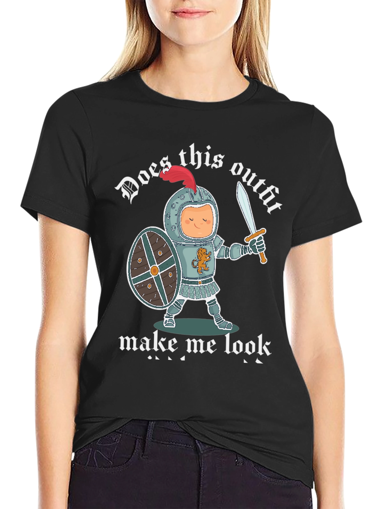 Funny Knight Outfit Graphic T-Shirt