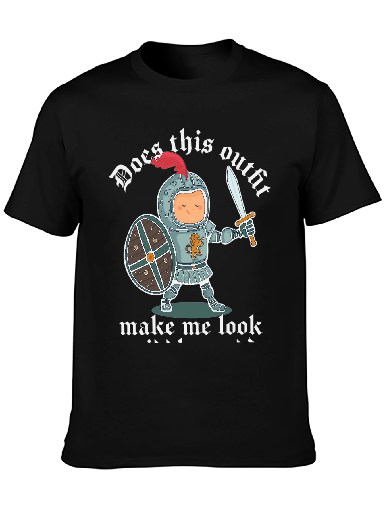 Funny Knight Outfit Graphic T-Shirt