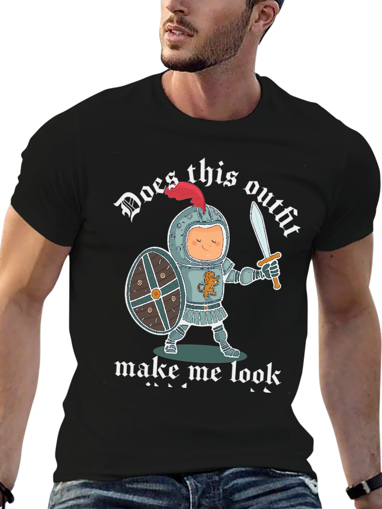 Funny Knight Outfit Graphic T-Shirt