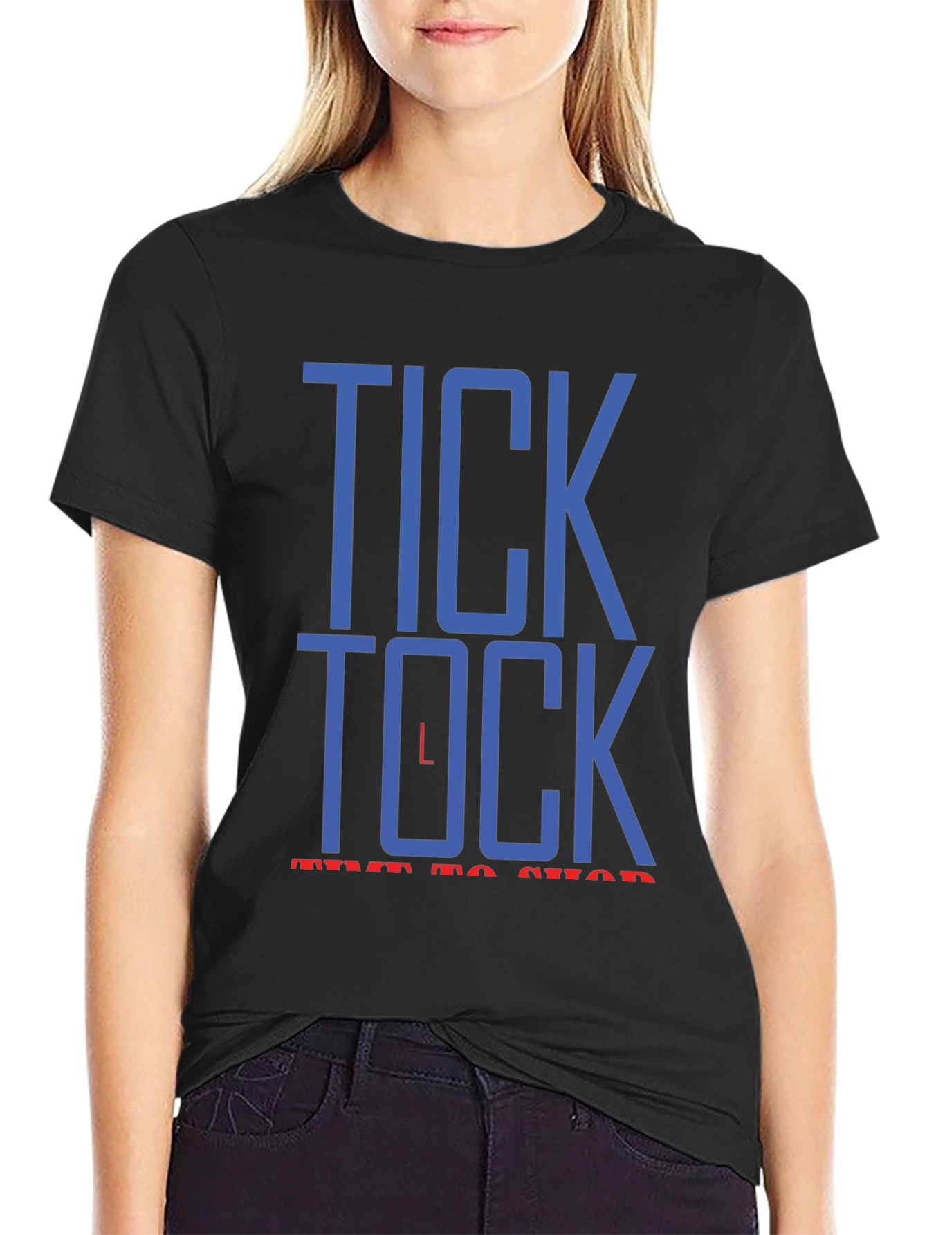 Tick Tock Time to Shop Graphic T-Shirt