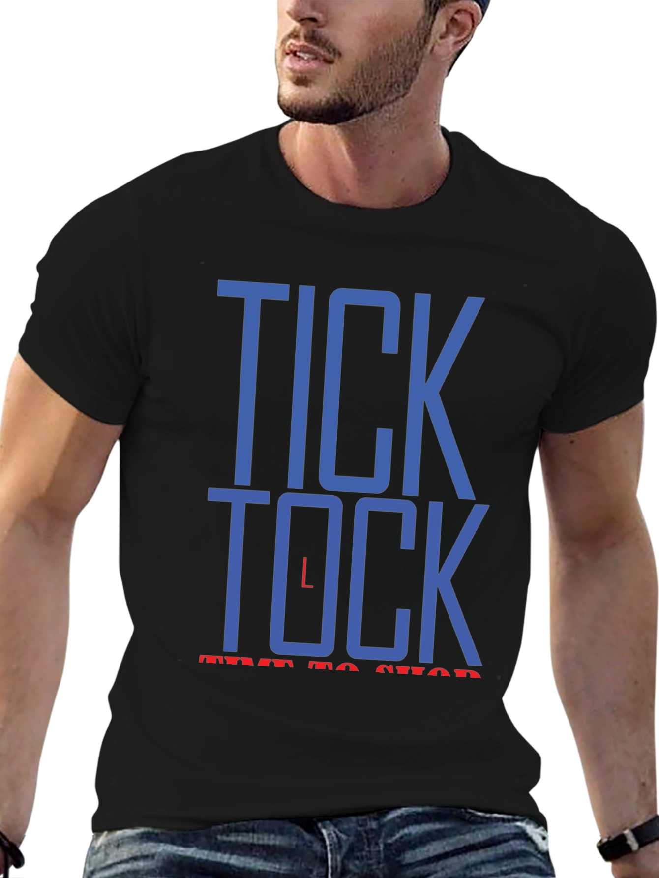 Tick Tock Time to Shop Graphic T-Shirt