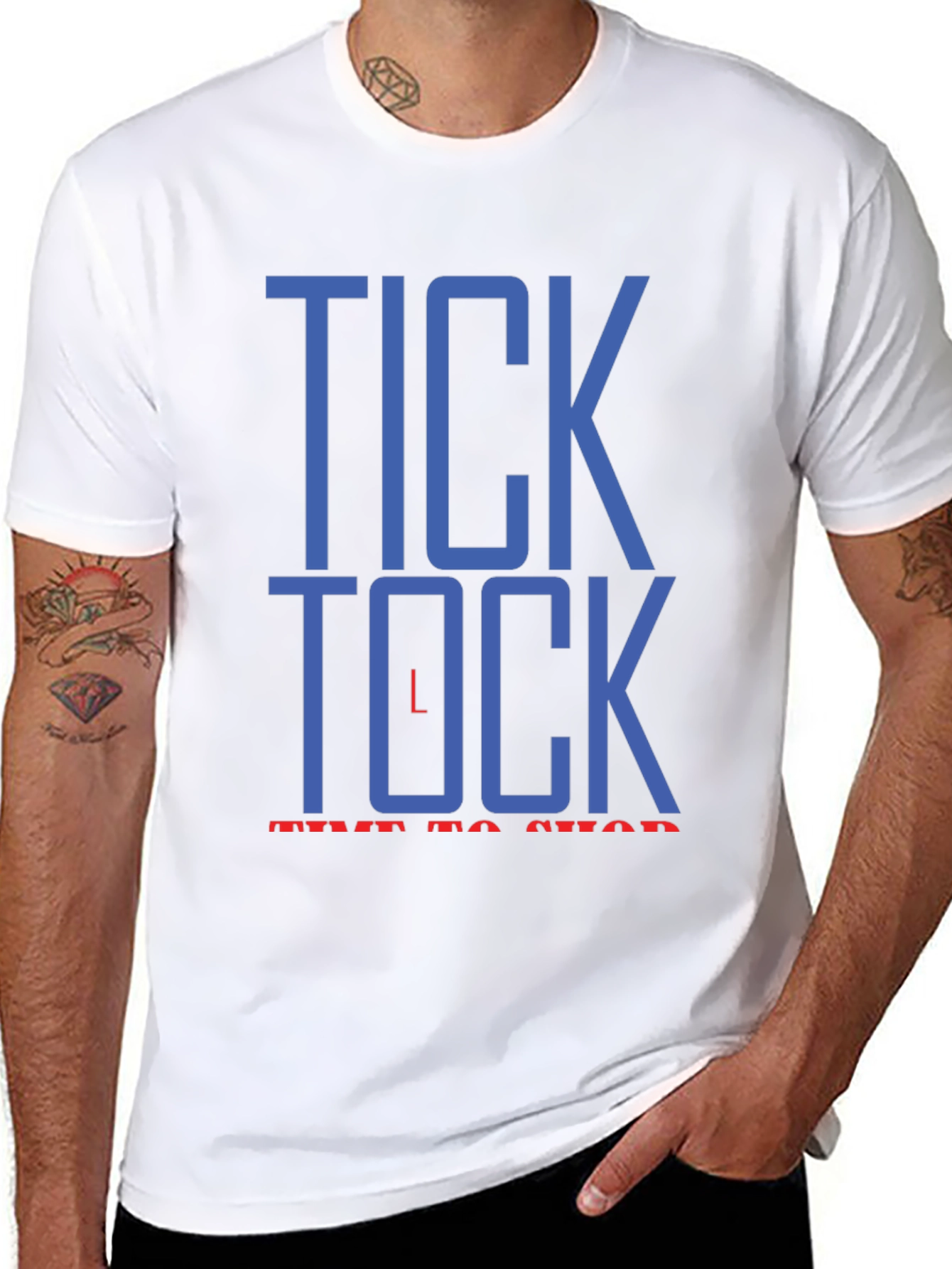 Tick Tock Time to Shop Graphic T-Shirt