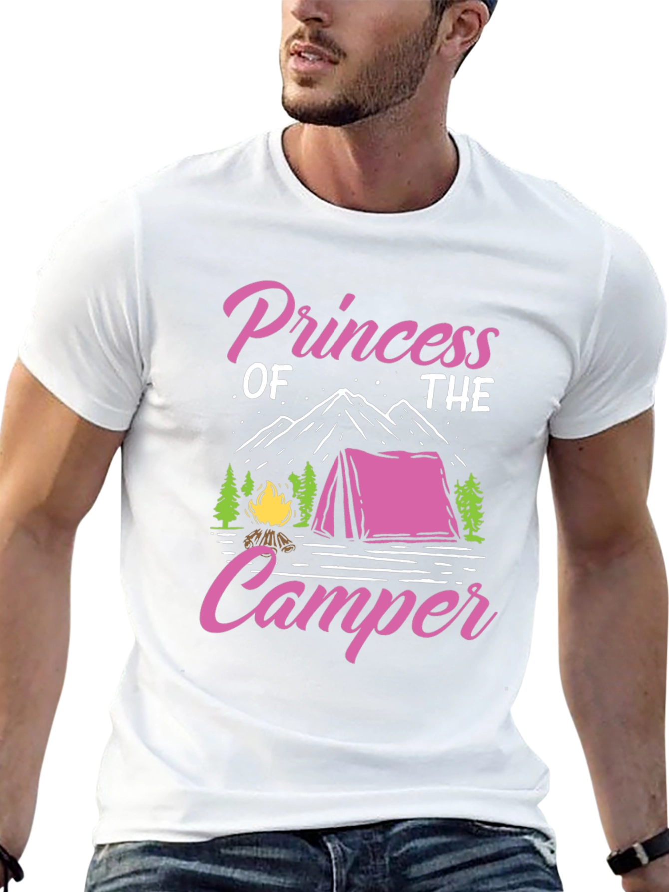 Princess of the Camper Black T-Shirt