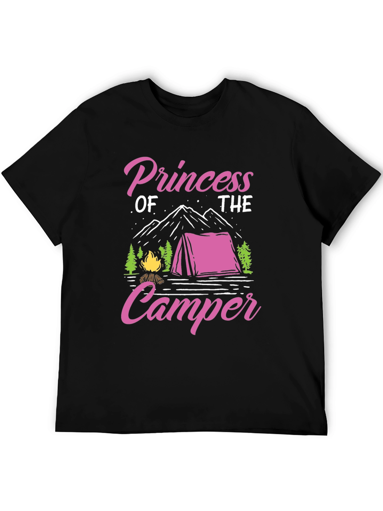 Princess of the Camper Black T-Shirt