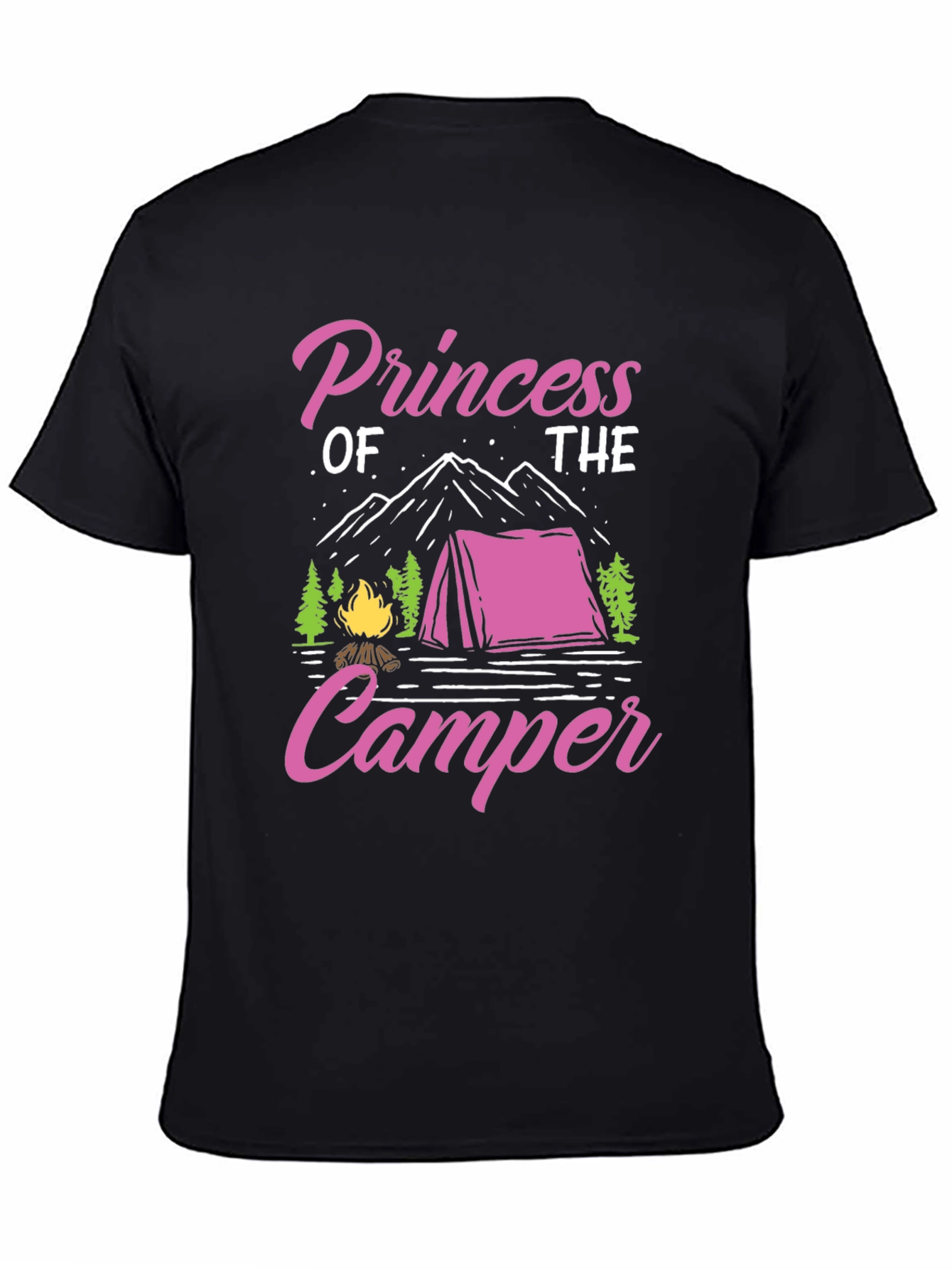 Princess of the Camper Black T-Shirt