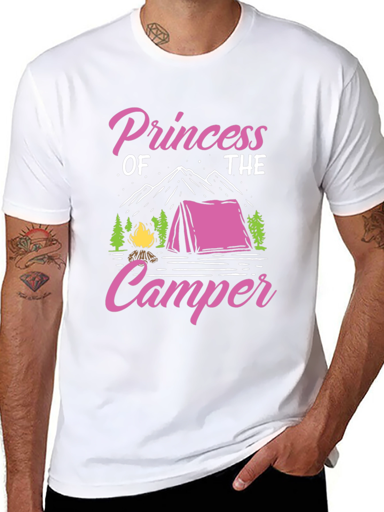Princess of the Camper Black T-Shirt