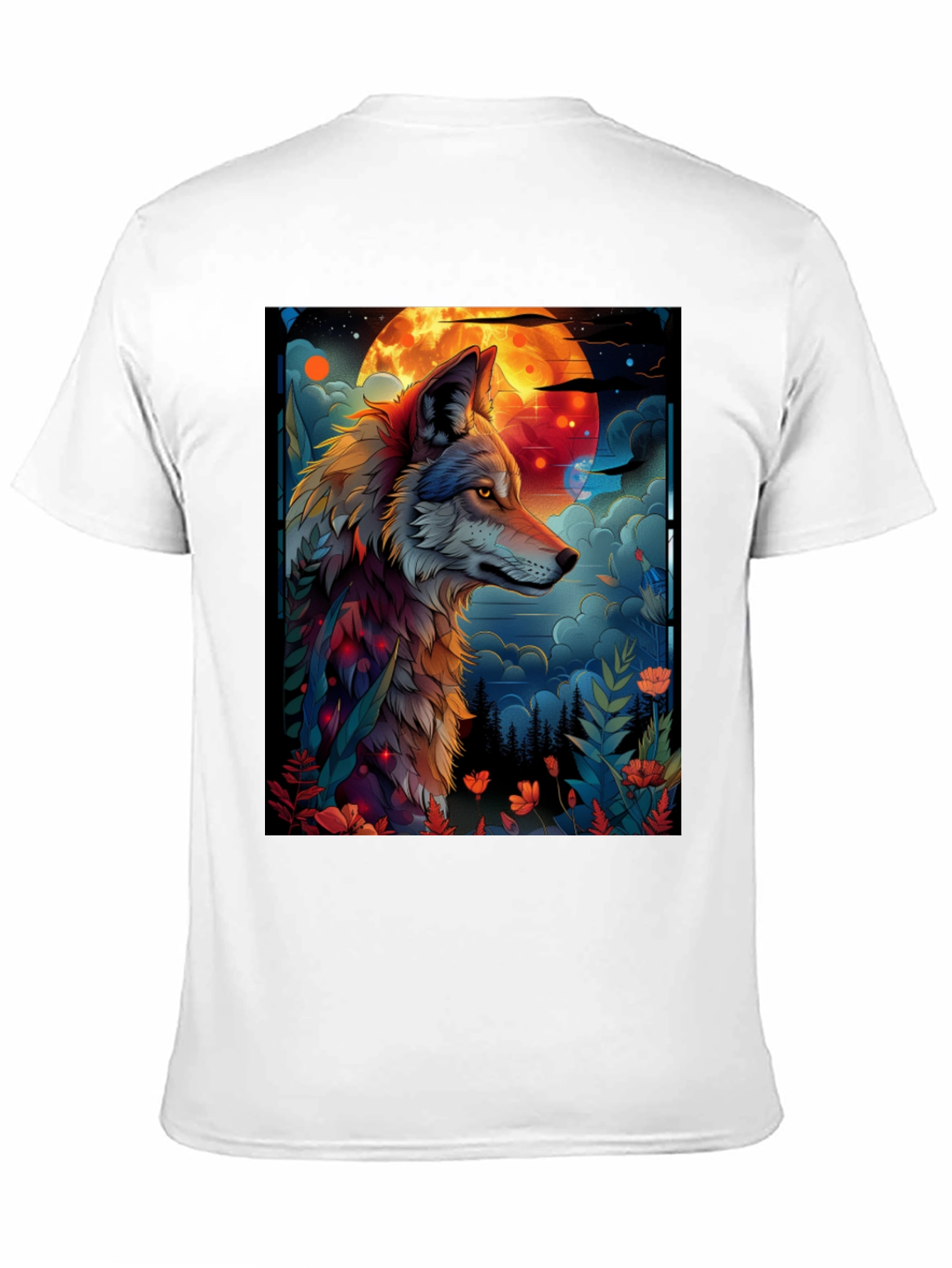 Wolf Moon Graphic Tee - Unique Design