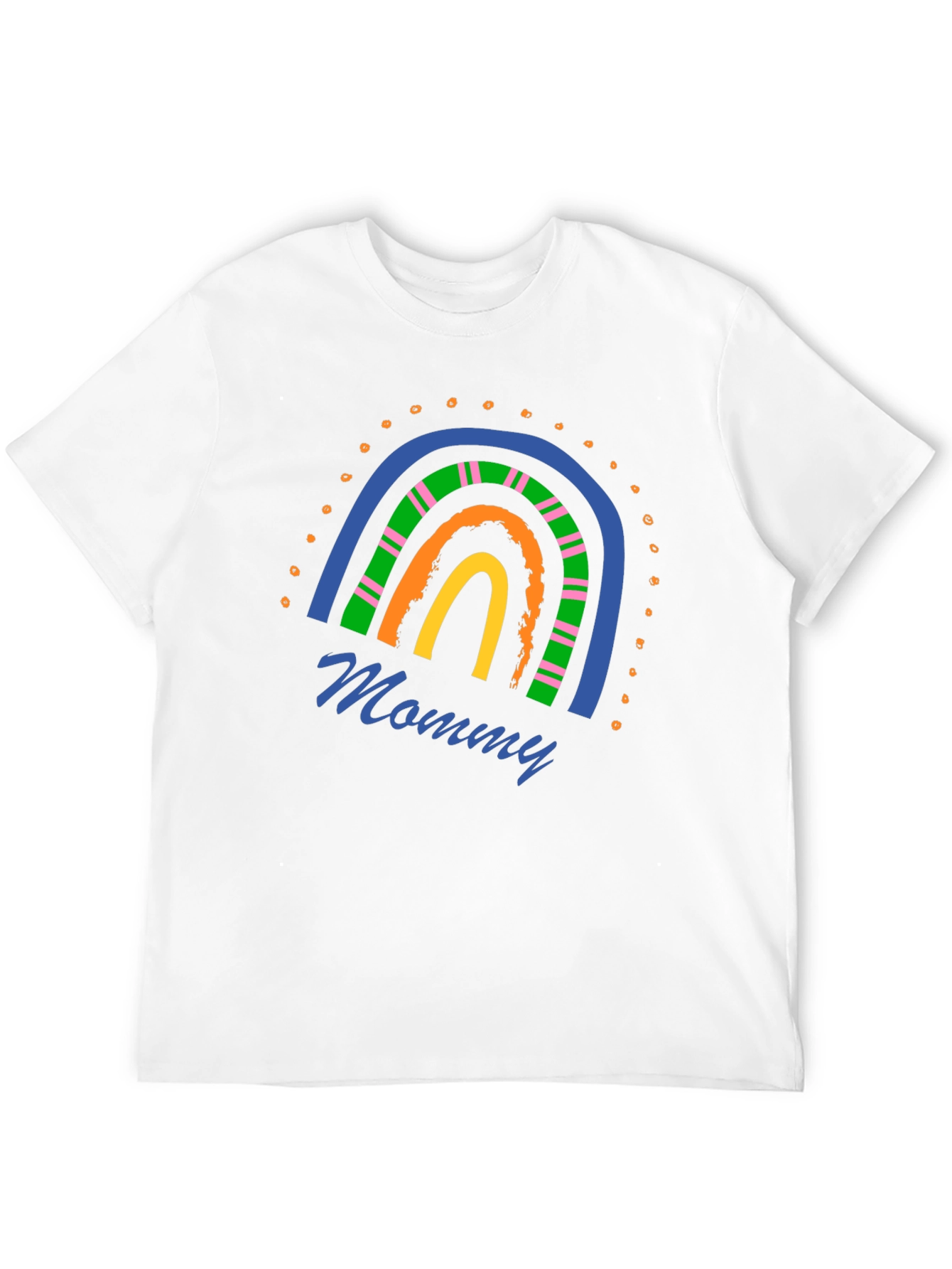 Mommy Rainbow Graphic T-Shirt - Stylish Casual Wear