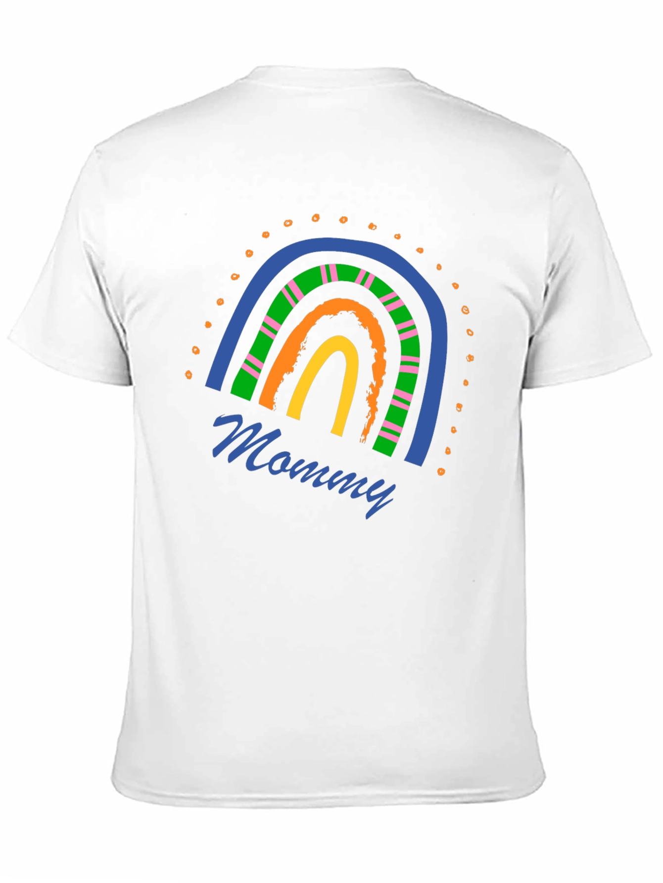 Mommy Rainbow Graphic T-Shirt - Stylish Casual Wear