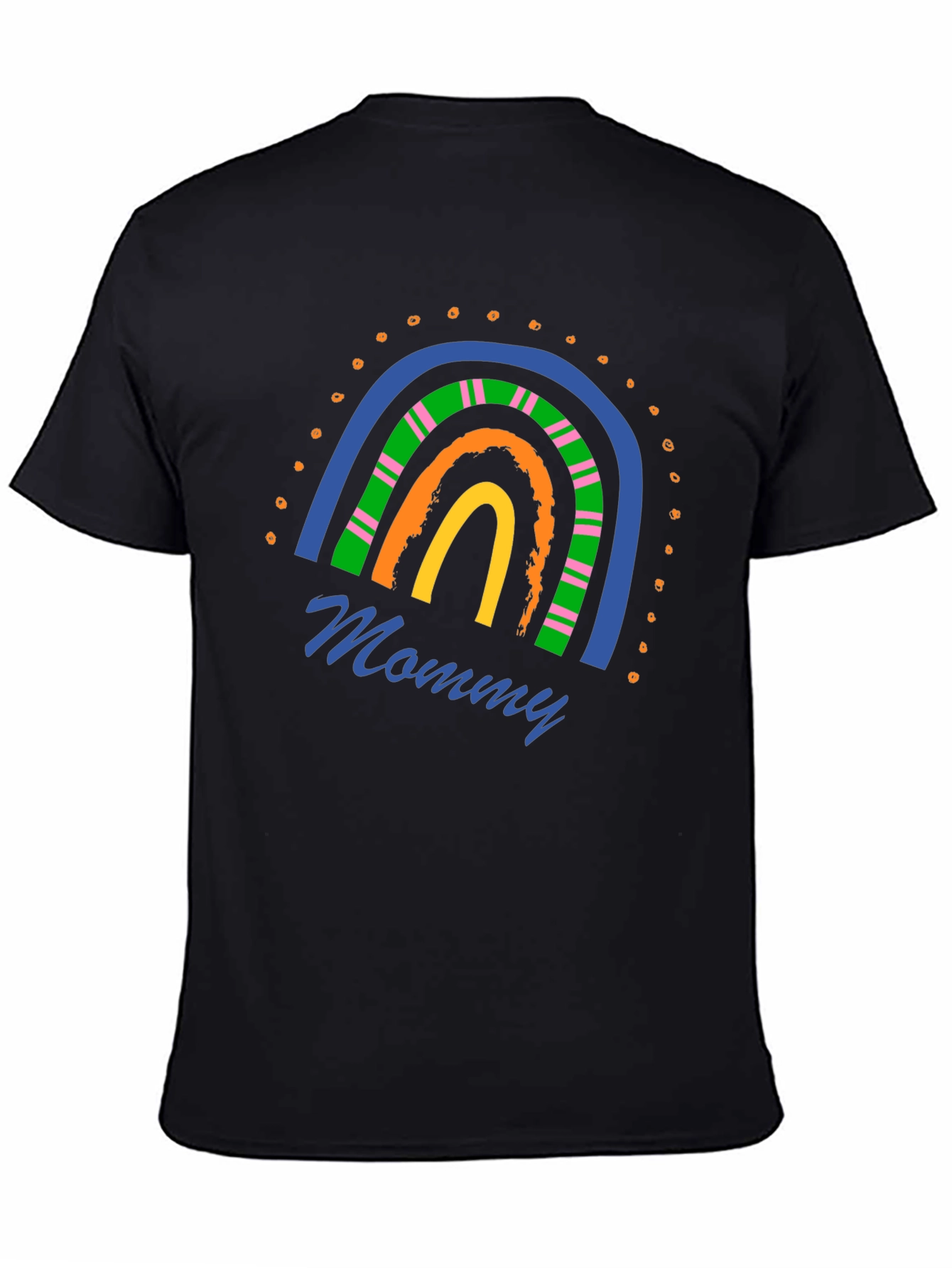 Mommy Rainbow Graphic T-Shirt - Stylish Casual Wear