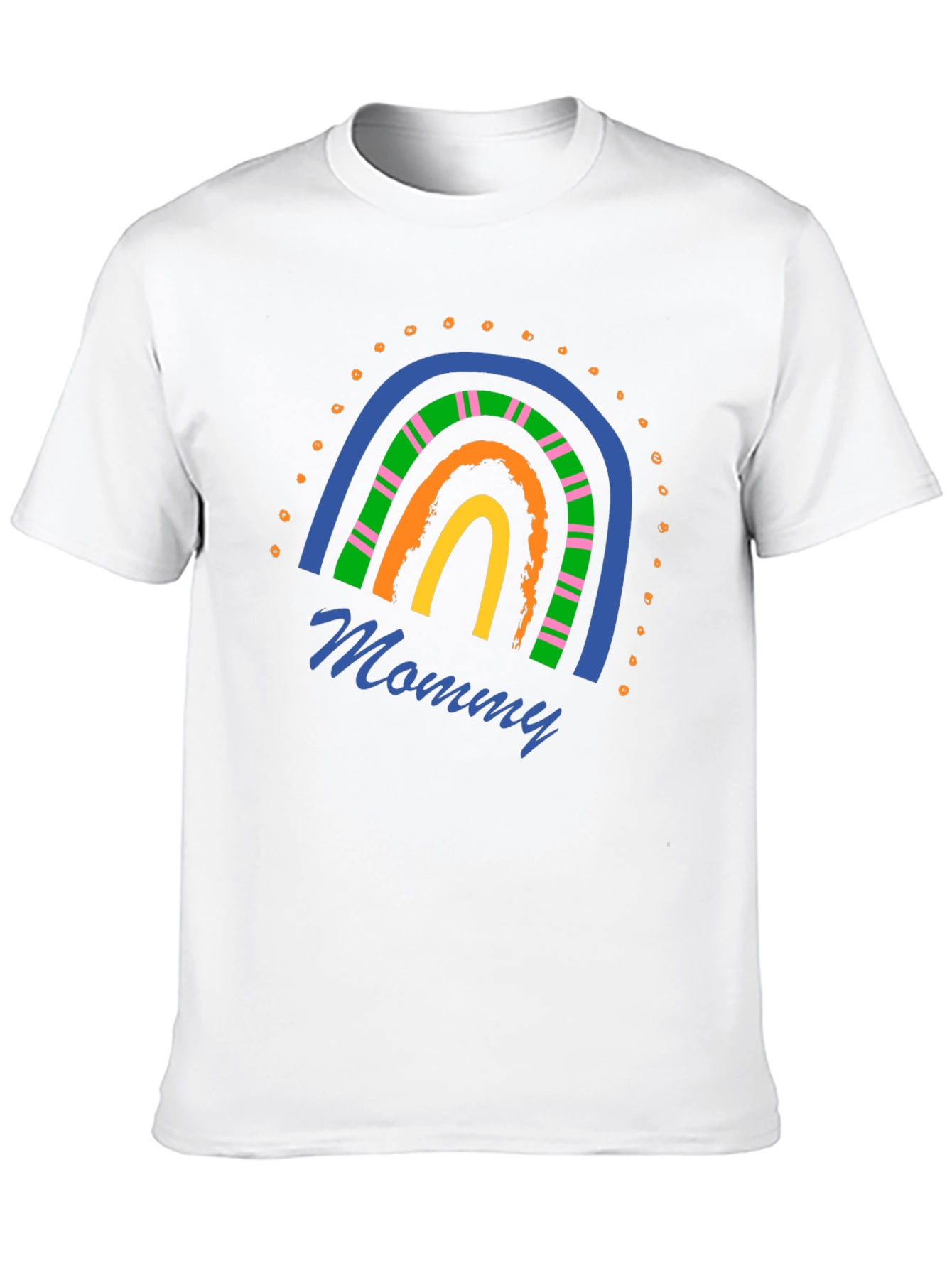 Mommy Rainbow Graphic T-Shirt - Stylish Casual Wear