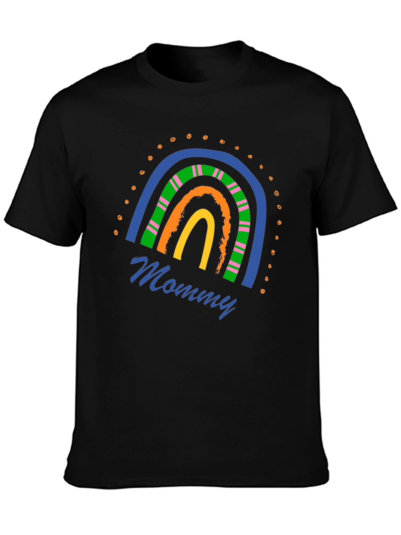 Mommy Rainbow Graphic T-Shirt - Stylish Casual Wear
