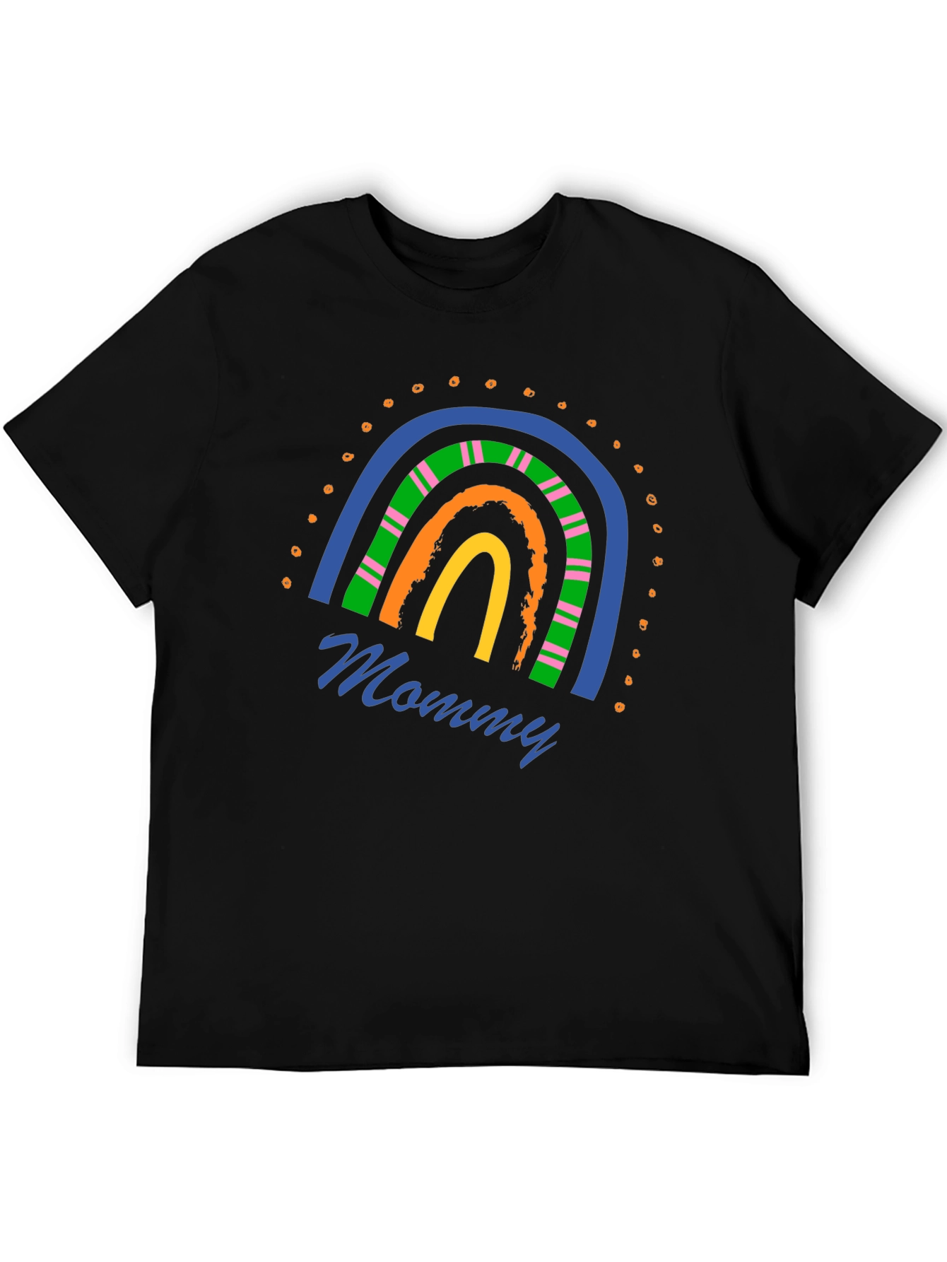 Mommy Rainbow Graphic T-Shirt - Stylish Casual Wear