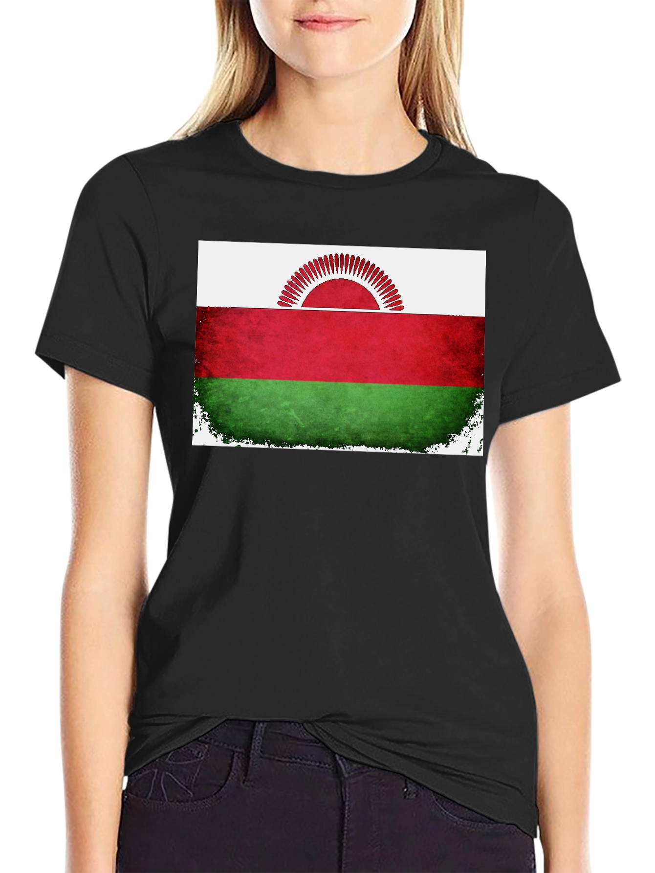 Malawi Flag Graphic T-Shirt