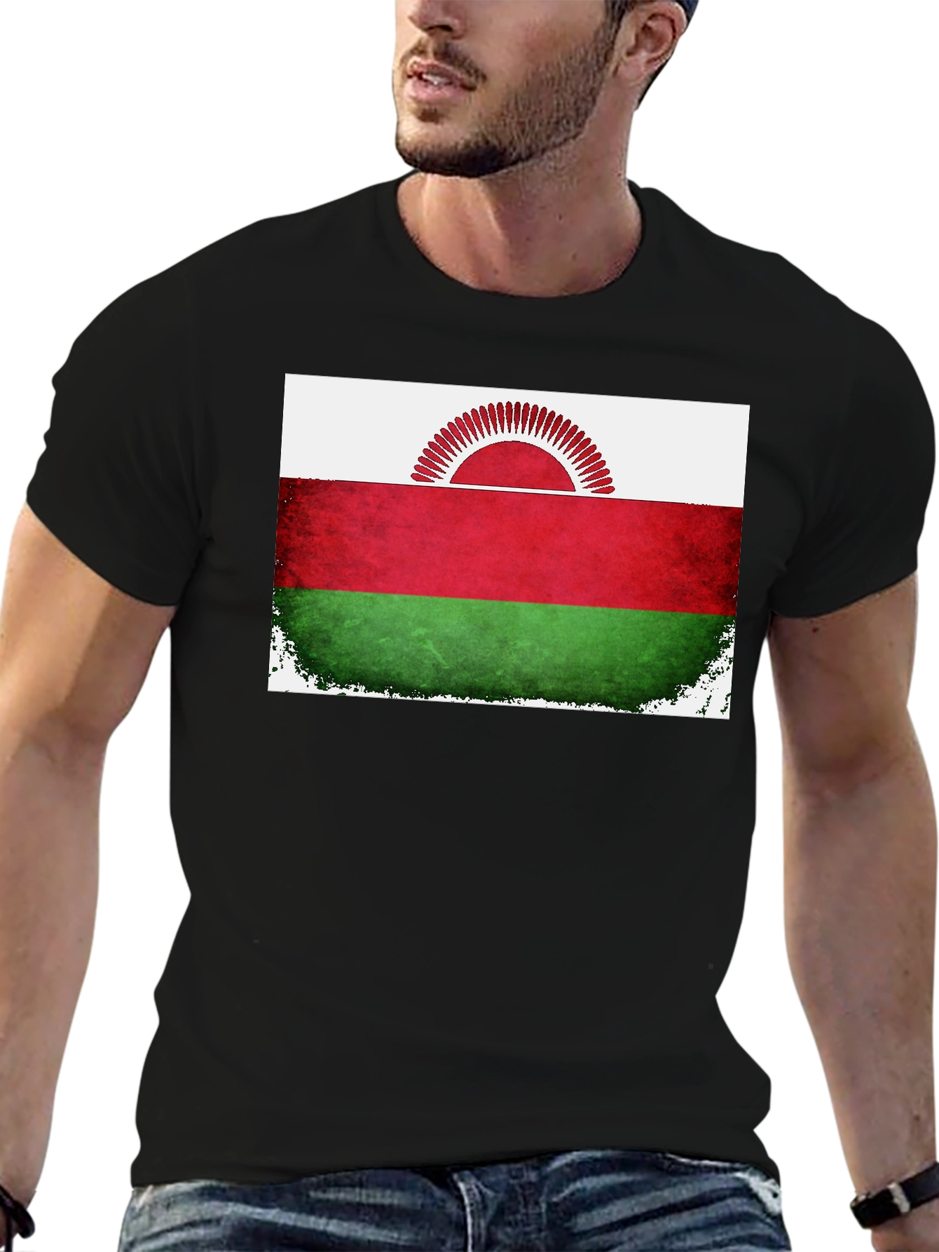 Malawi Flag Graphic T-Shirt