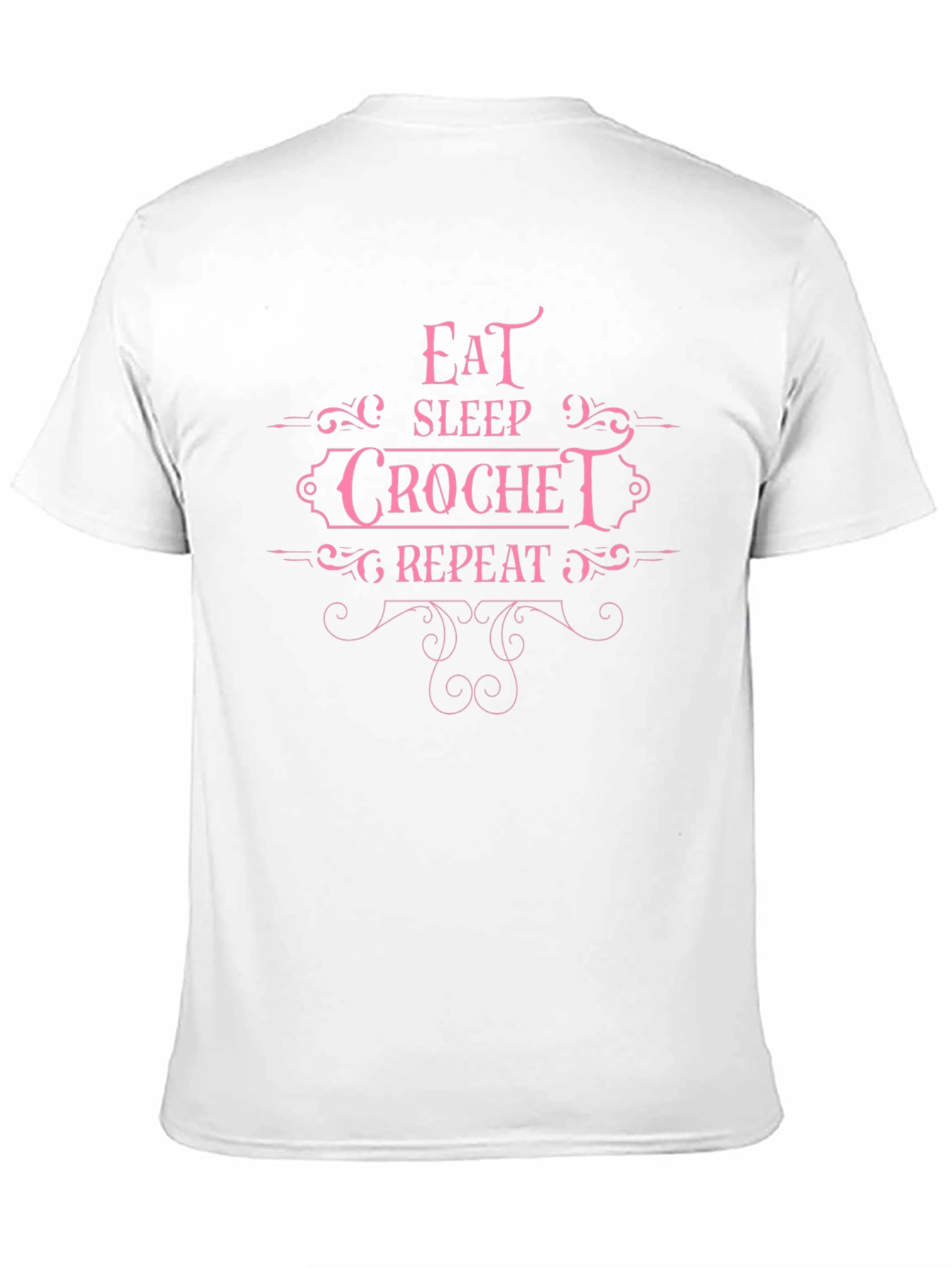 Eat Sleep Crochet Repeat Graphic Tee