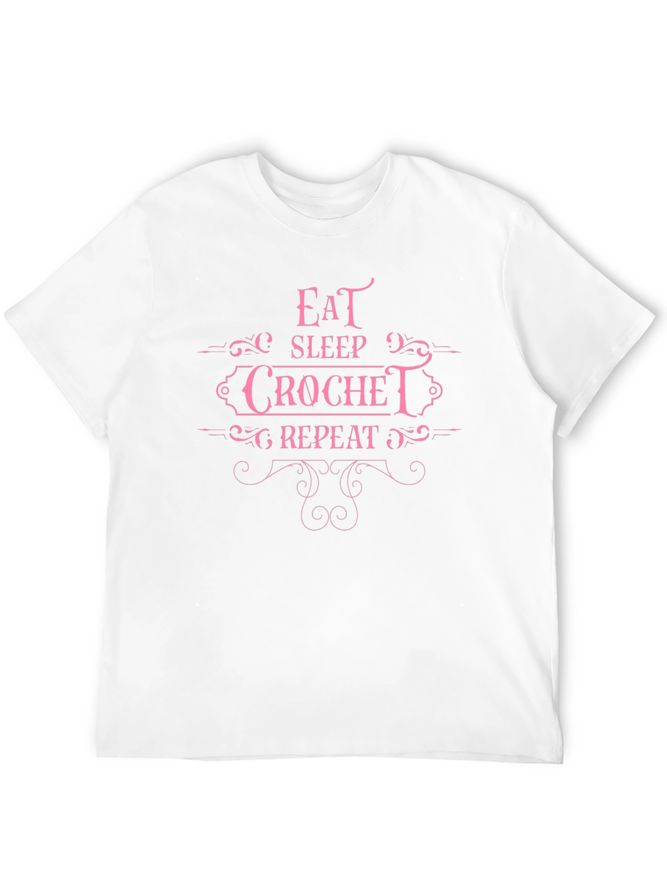 Eat Sleep Crochet Repeat Graphic Tee