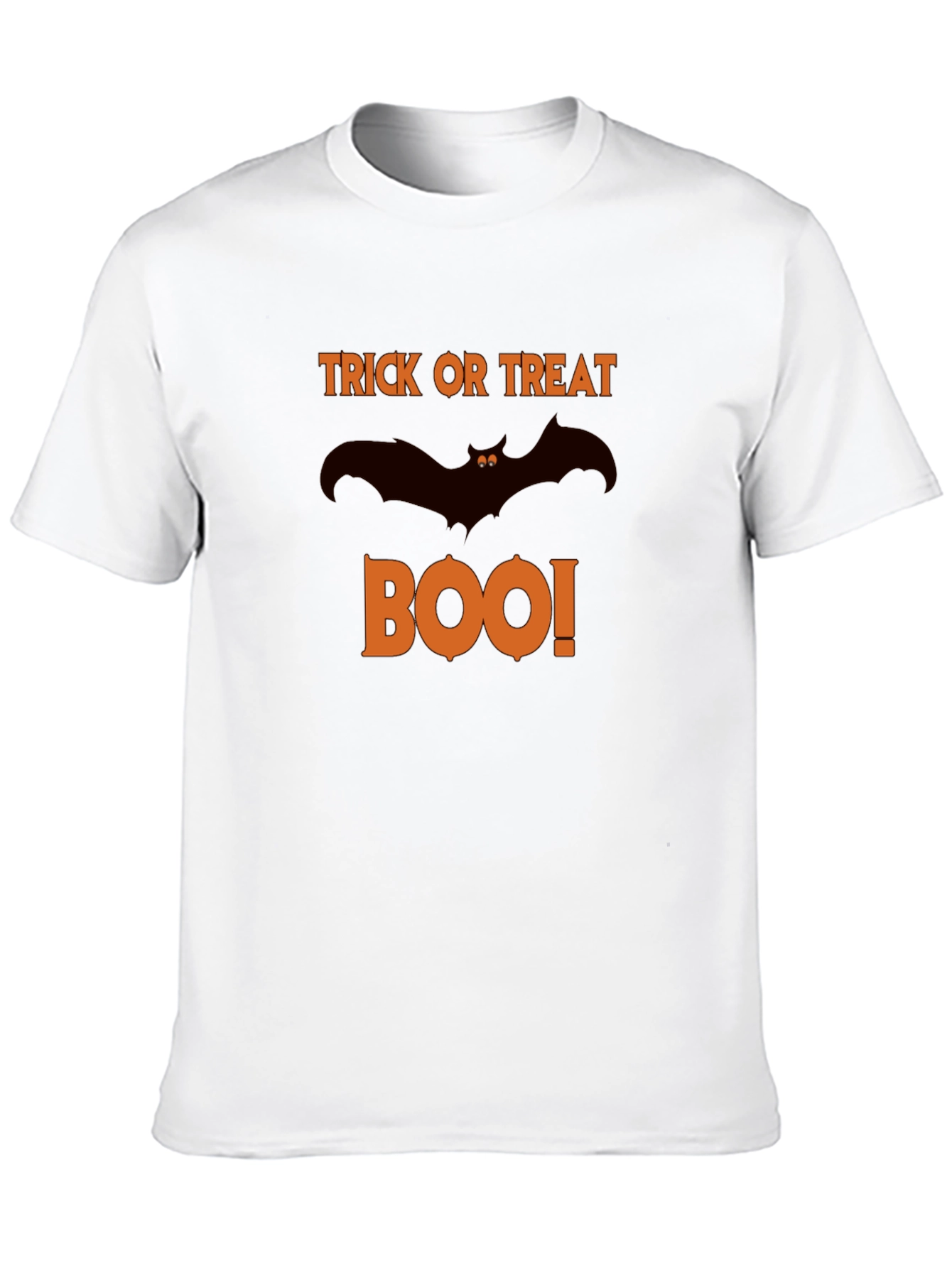 Halloween Trick or Treat Boo Bat Graphic T-Shirt