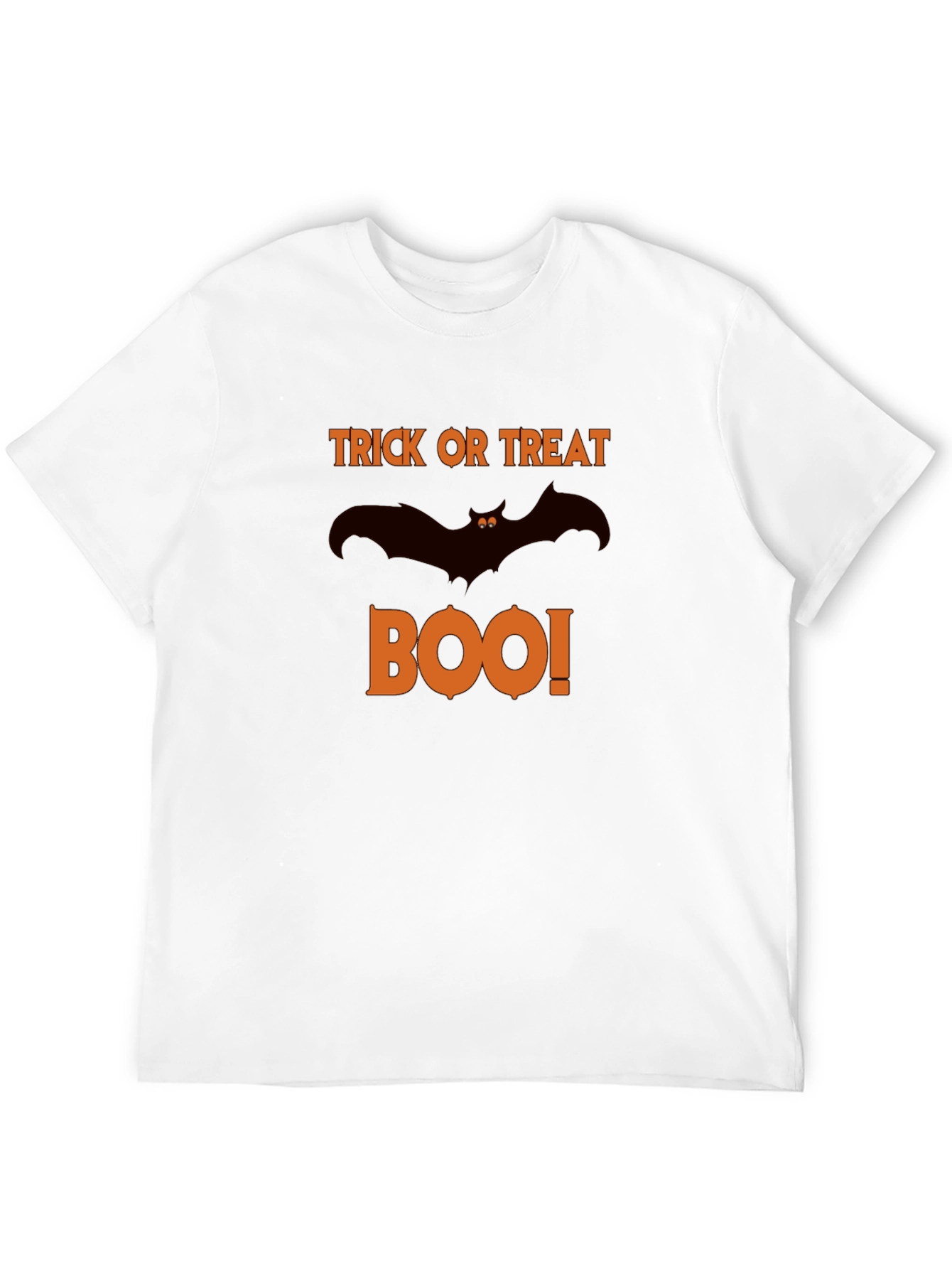 Halloween Trick or Treat Boo Bat Graphic T-Shirt