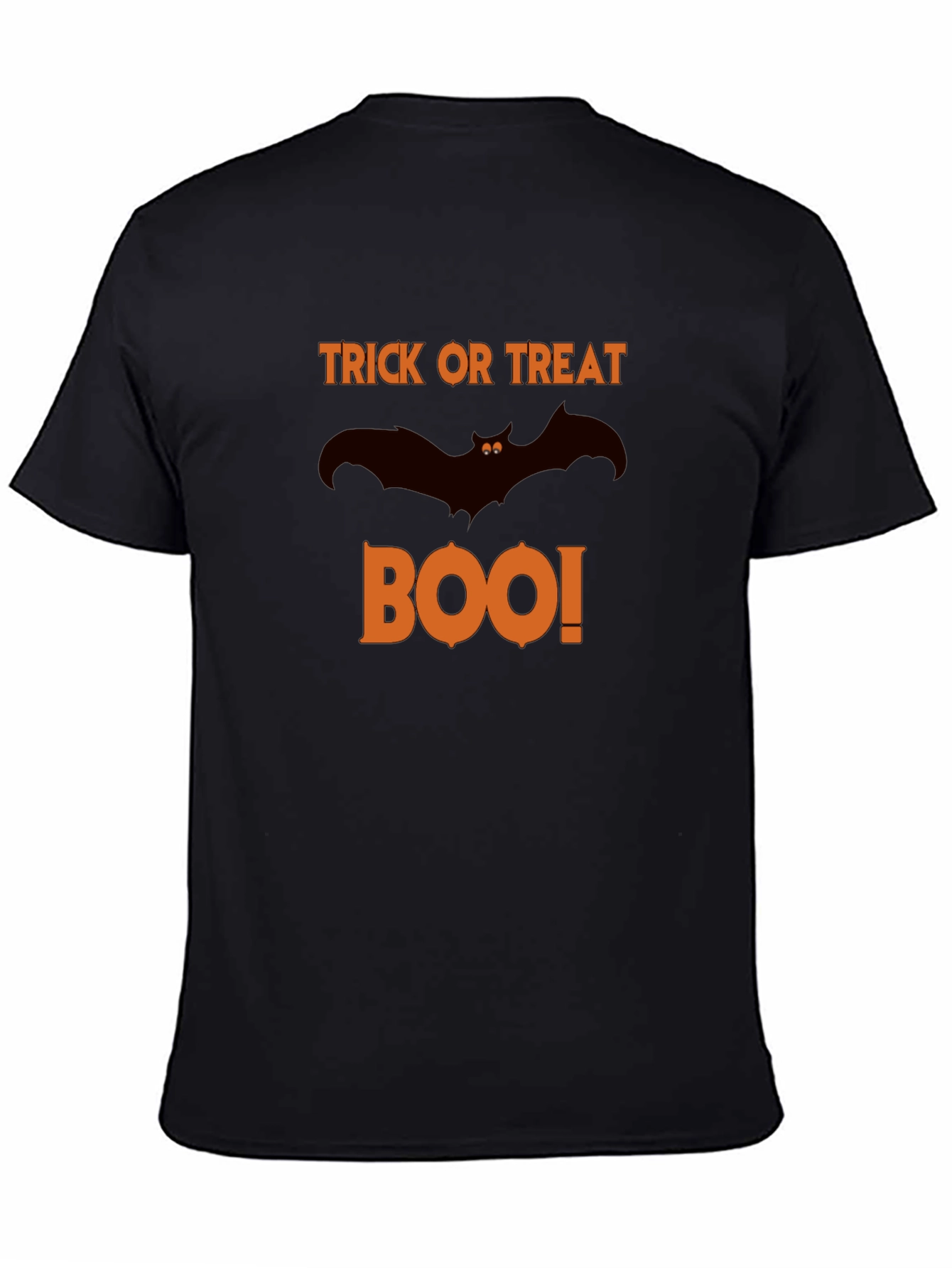 Halloween Trick or Treat Boo Bat Graphic T-Shirt