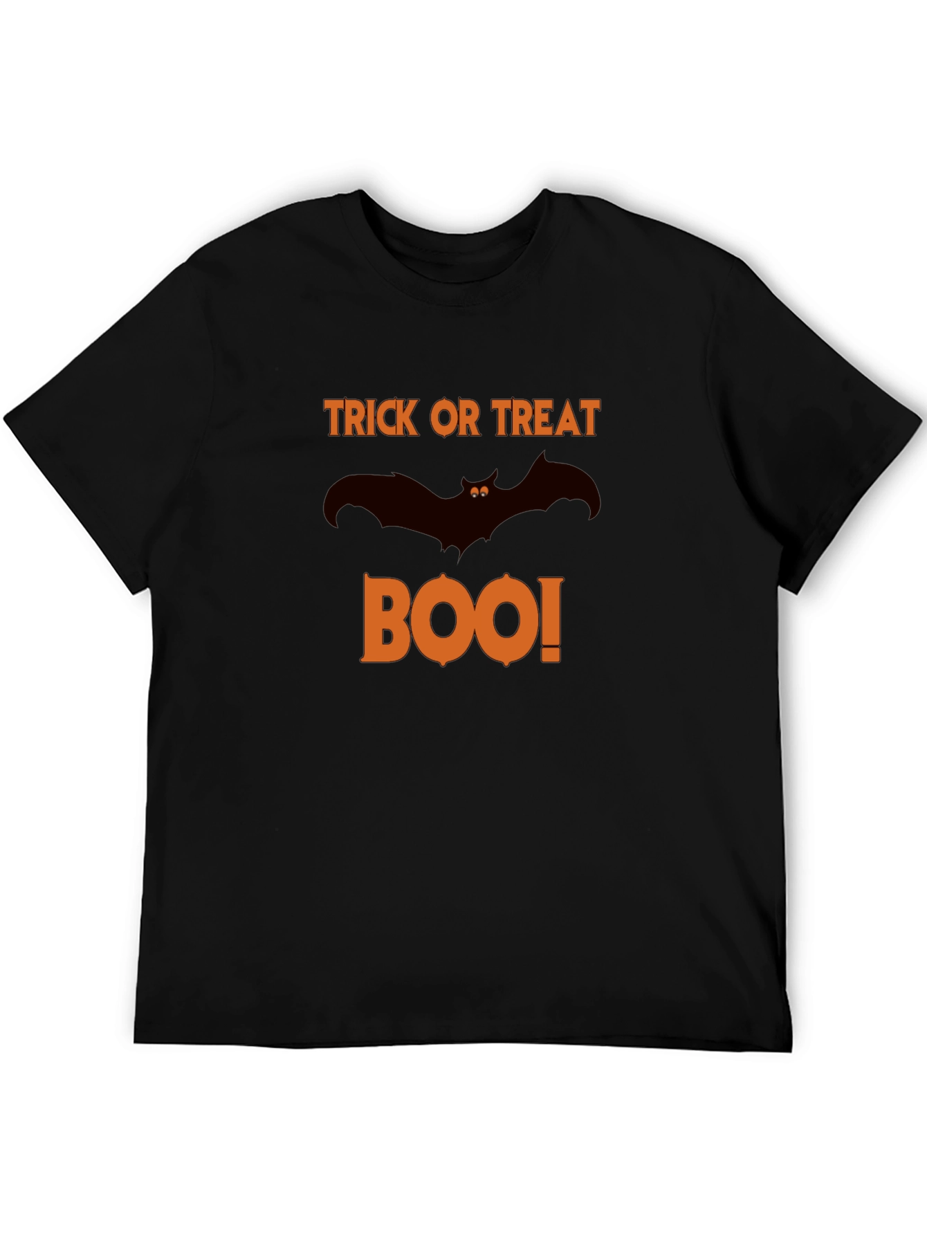 Halloween Trick or Treat Boo Bat Graphic T-Shirt