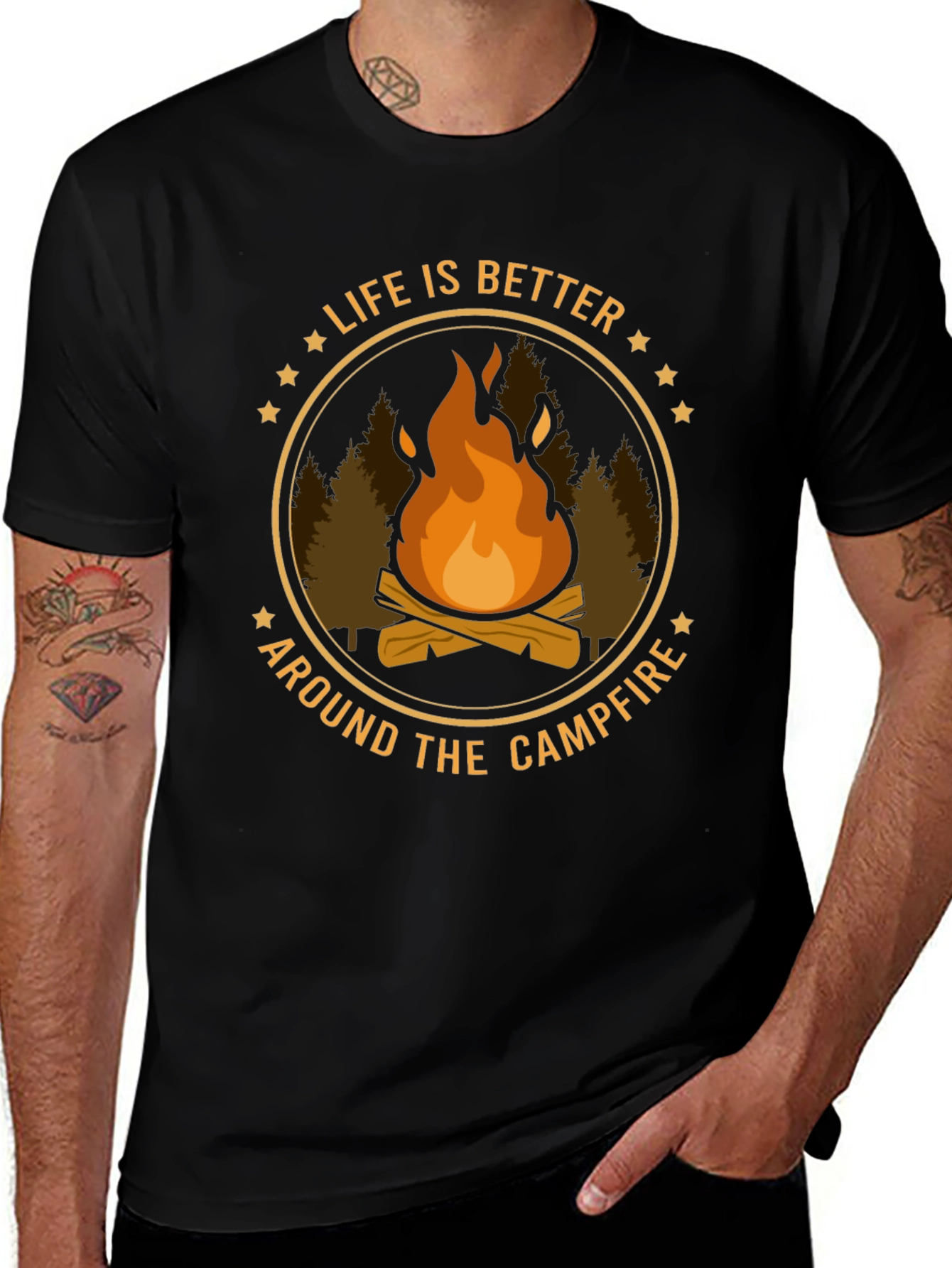 Life Is Better Around The Campfire Graphic Tee