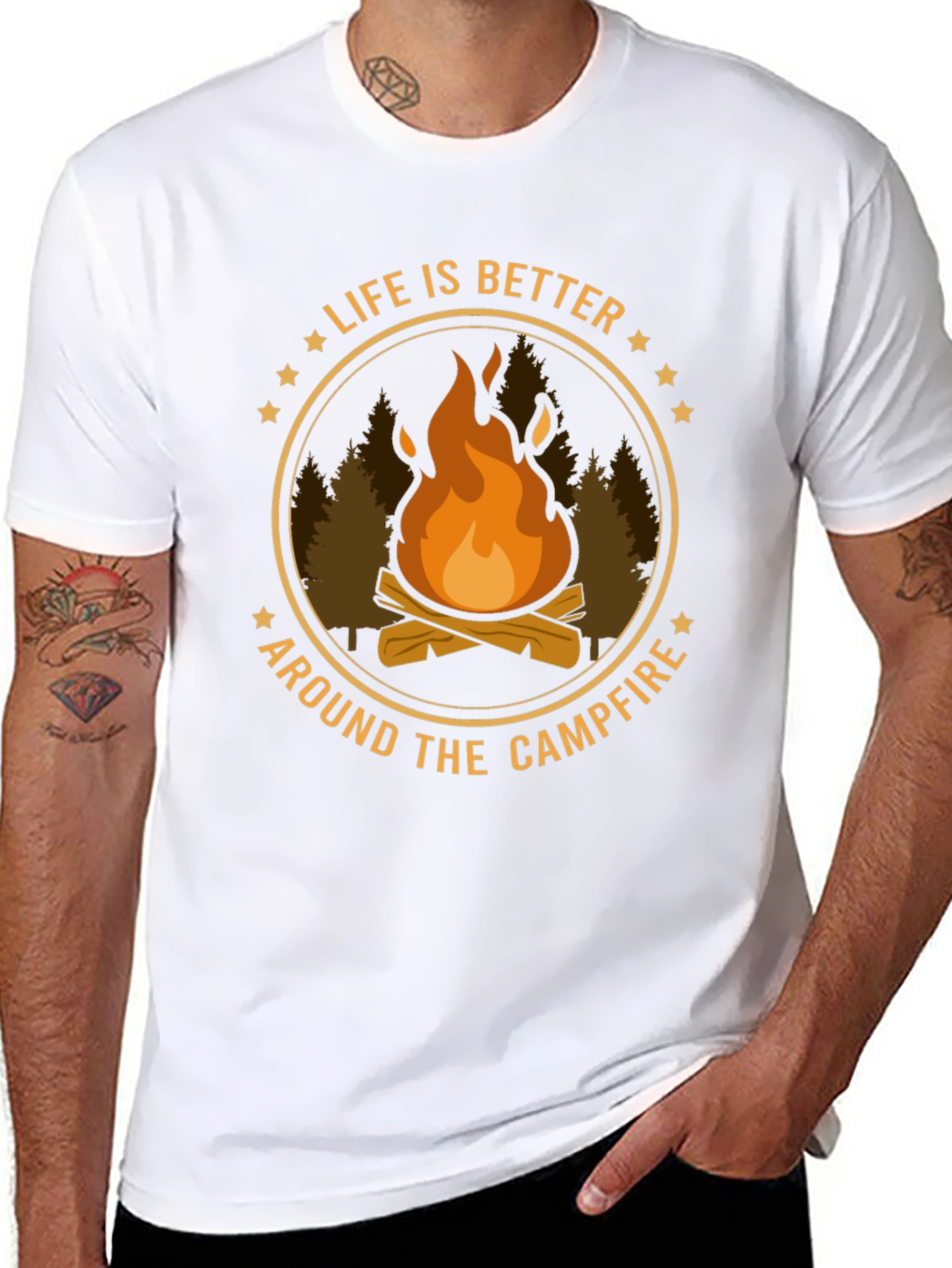 Life Is Better Around The Campfire Graphic Tee