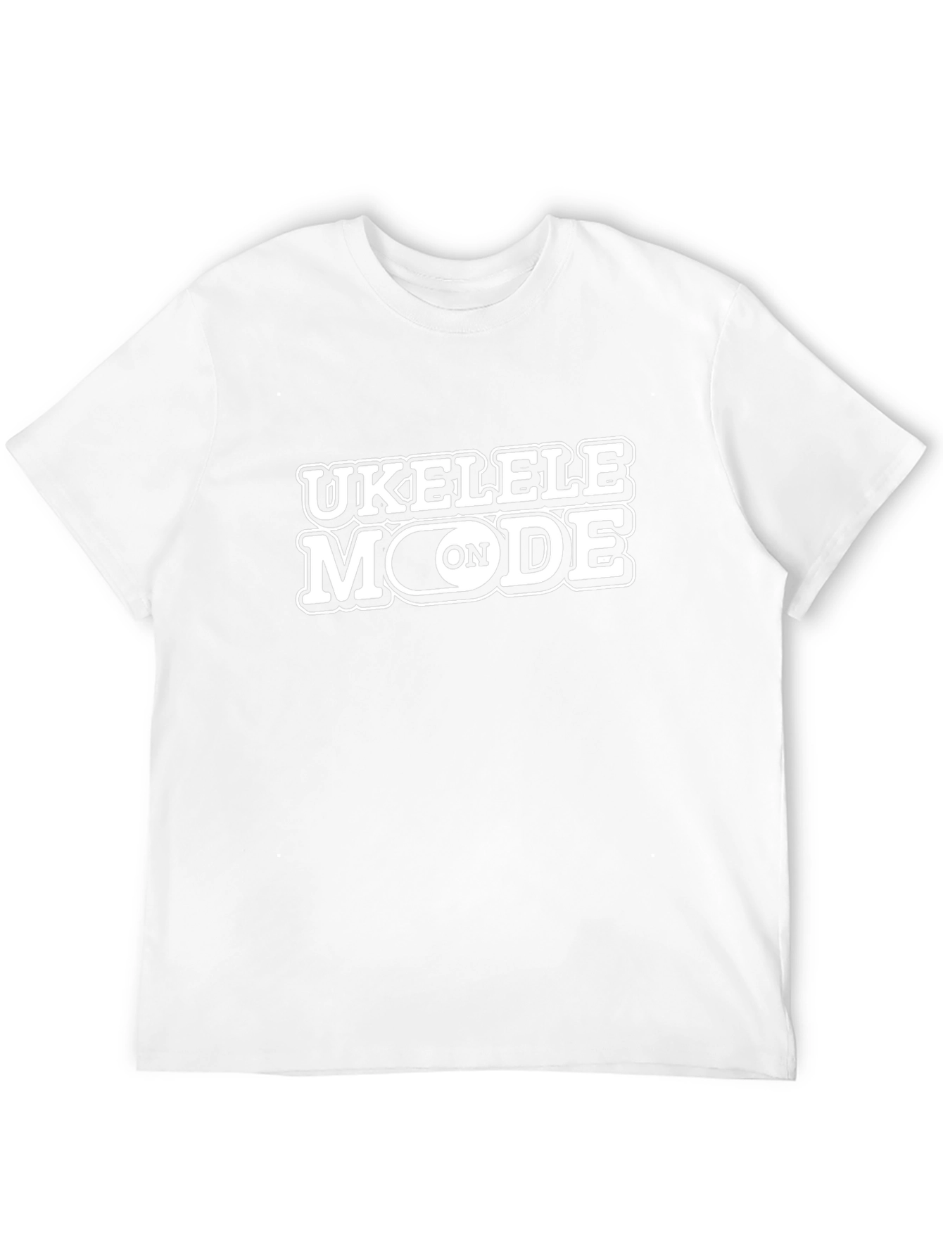 Ukelele Mode On Black T-Shirt