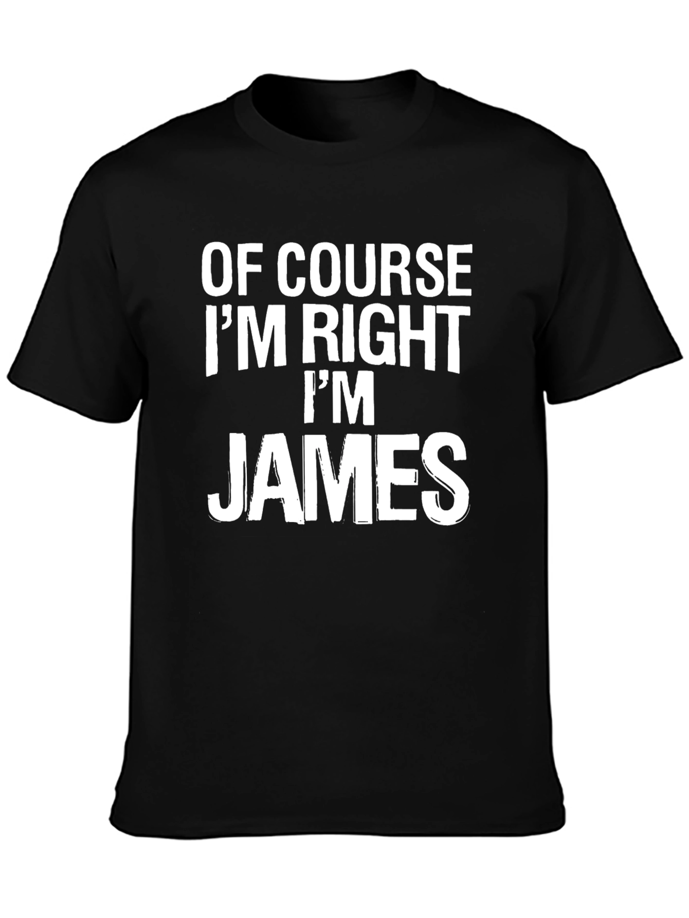 Of Course Im Right Im James Mens T-Shirt
