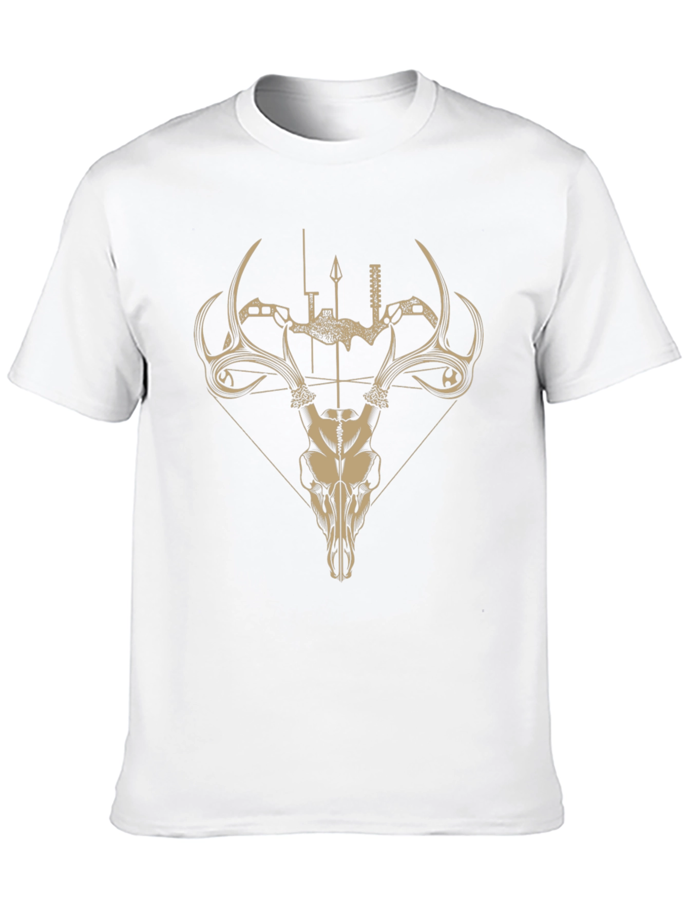 Hunting Skull T-Shirt - Bow and Arrow Design