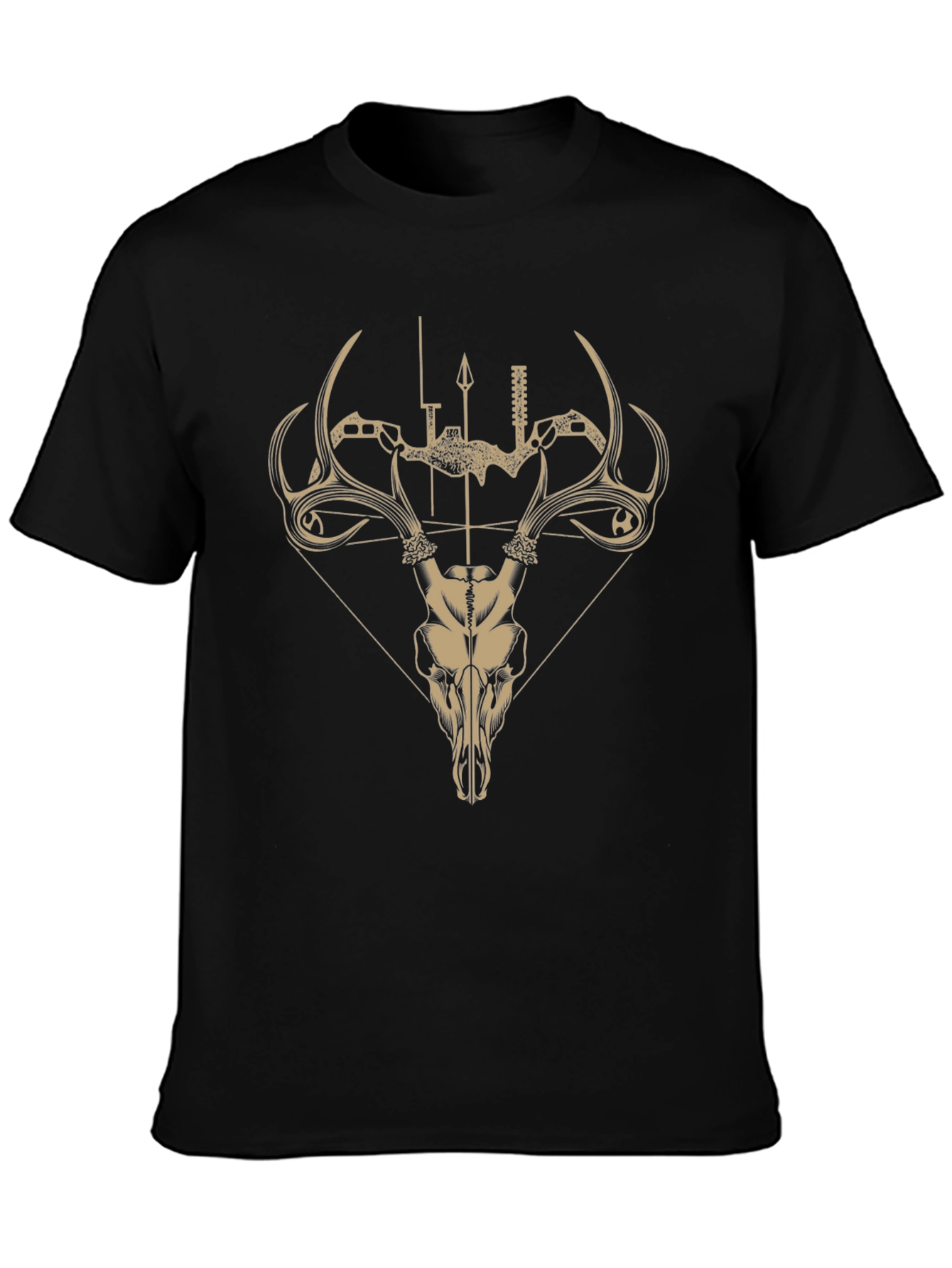 Hunting Skull T-Shirt - Bow and Arrow Design
