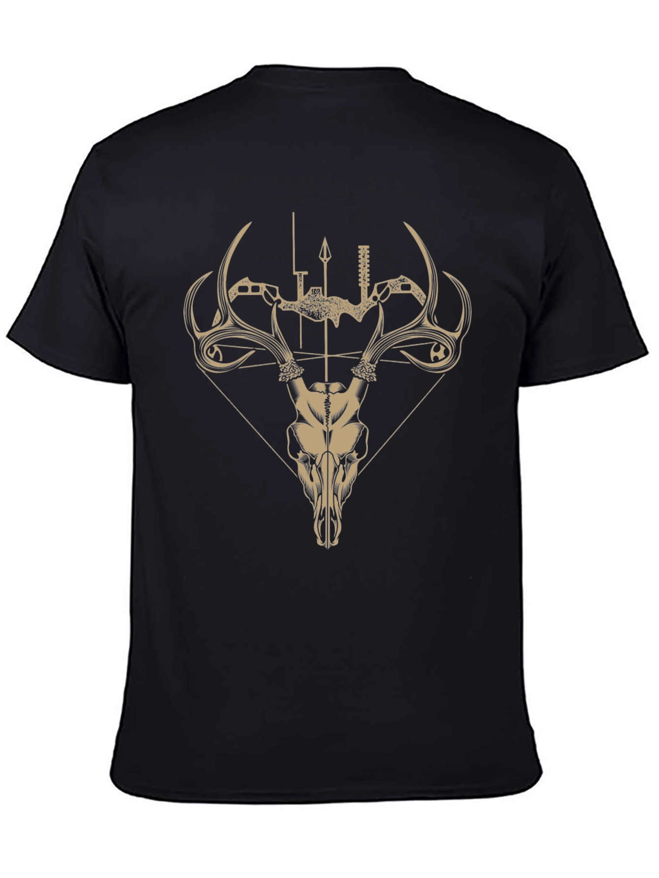 Hunting Skull T-Shirt - Bow and Arrow Design