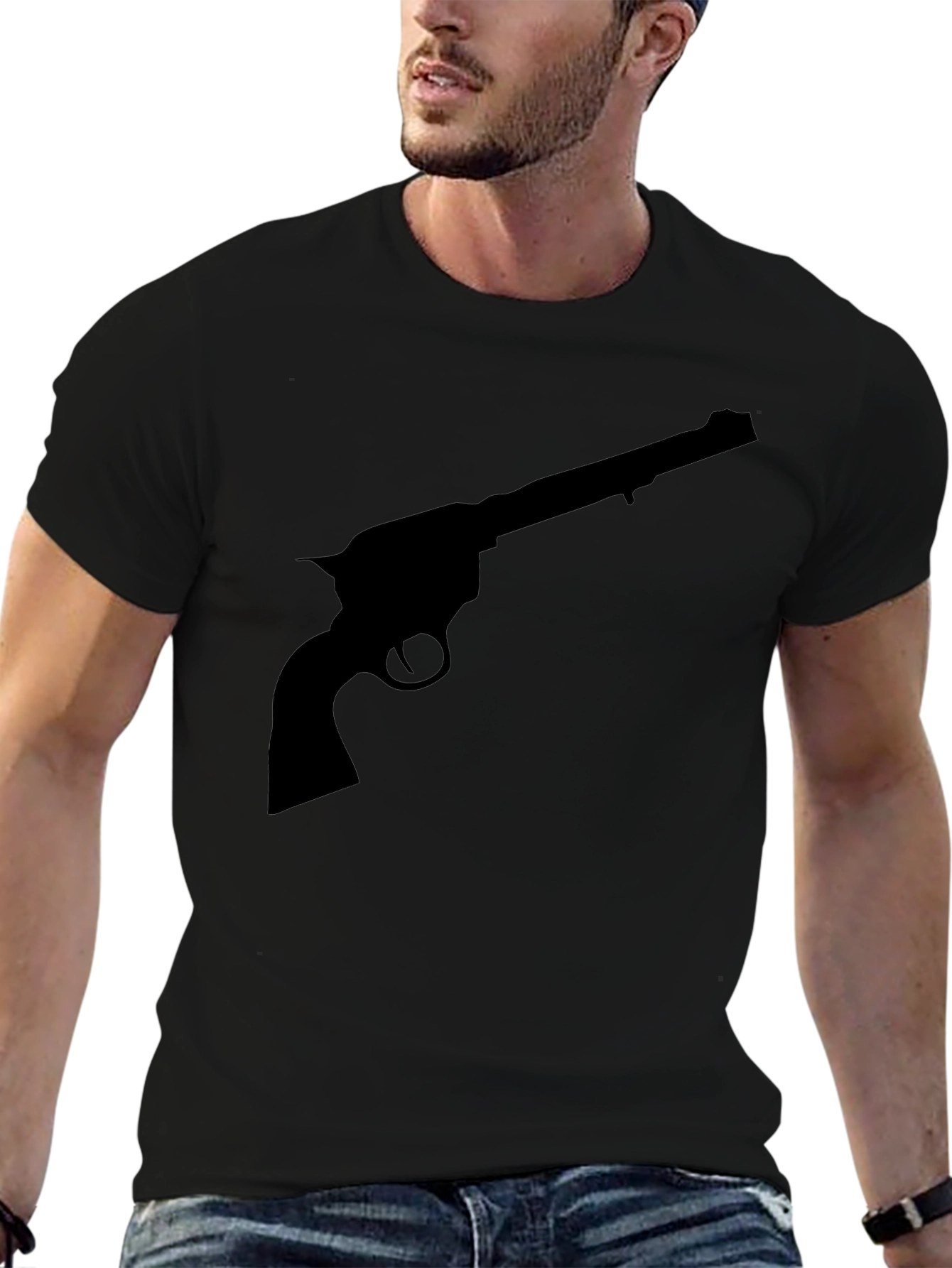 Silhouette Revolver Black T-Shirt