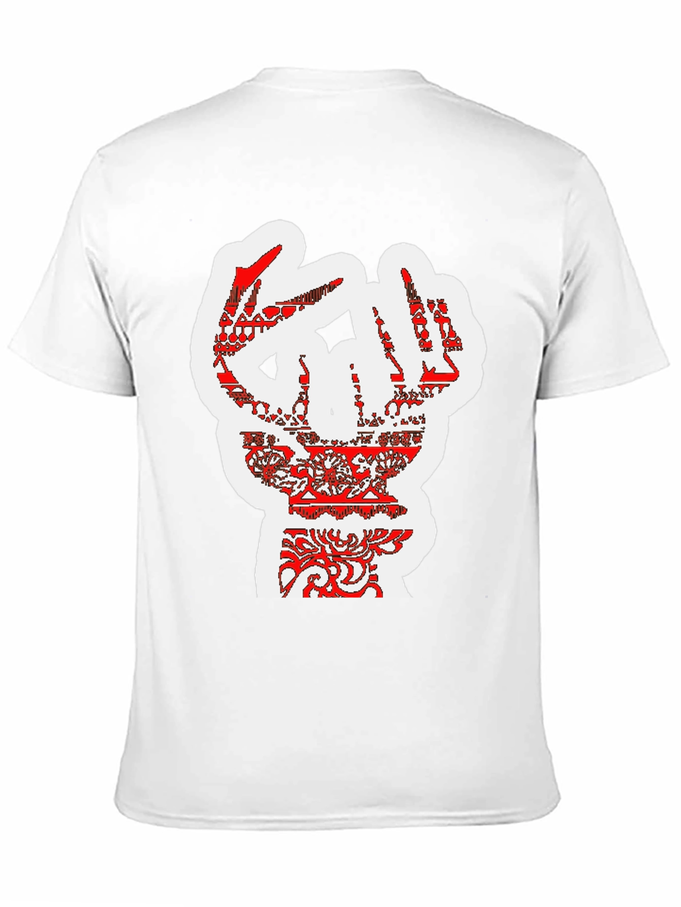 Bold Graphic Tee - Artistic Hand Design