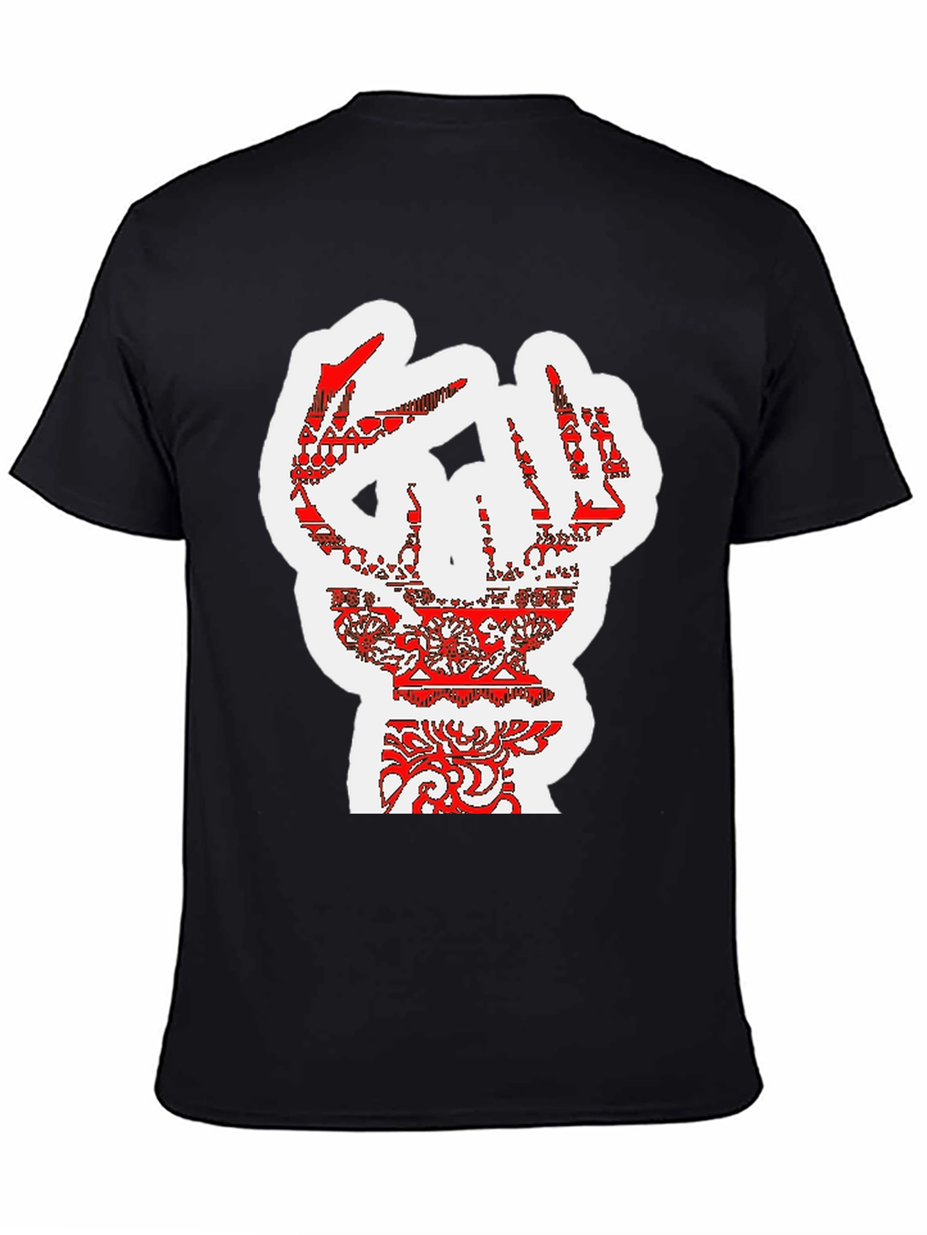 Bold Graphic Tee - Artistic Hand Design