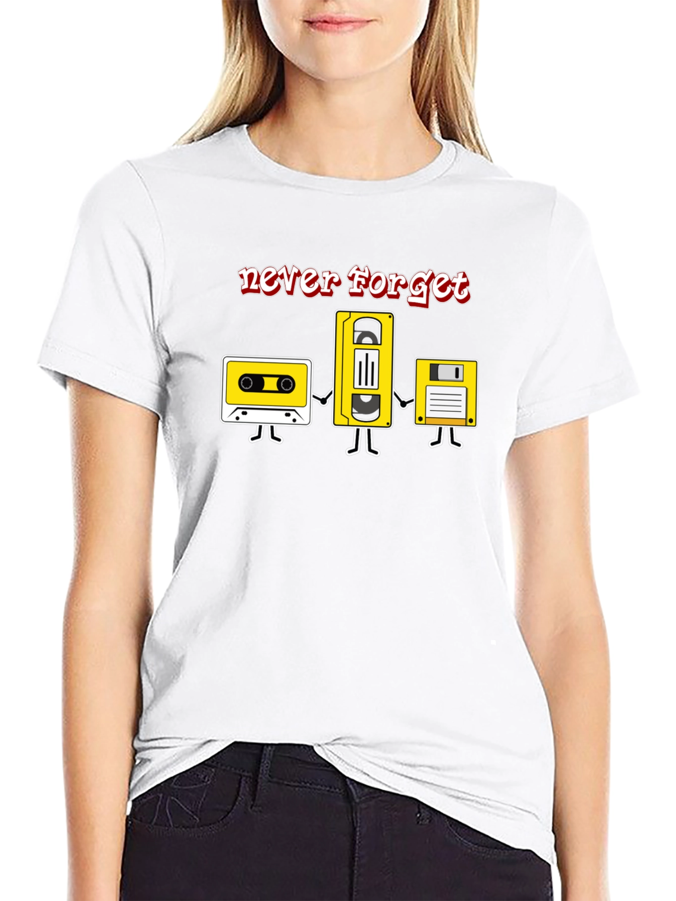 Retro Media T-Shirt - Never Forget!