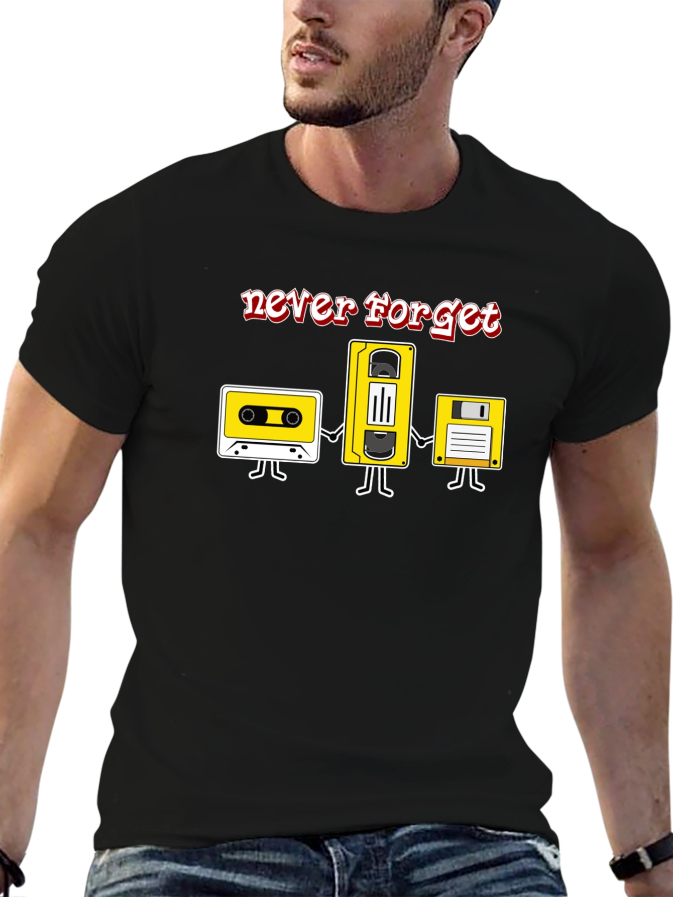 Retro Media T-Shirt - Never Forget!