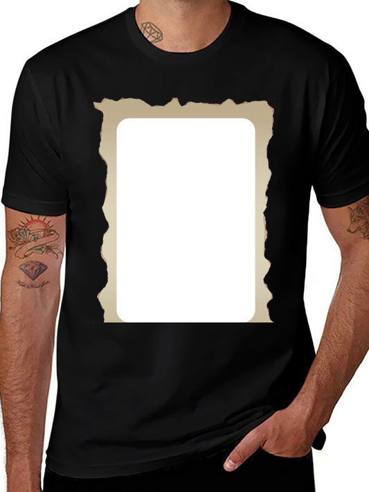 Distressed Frame Black T-Shirt