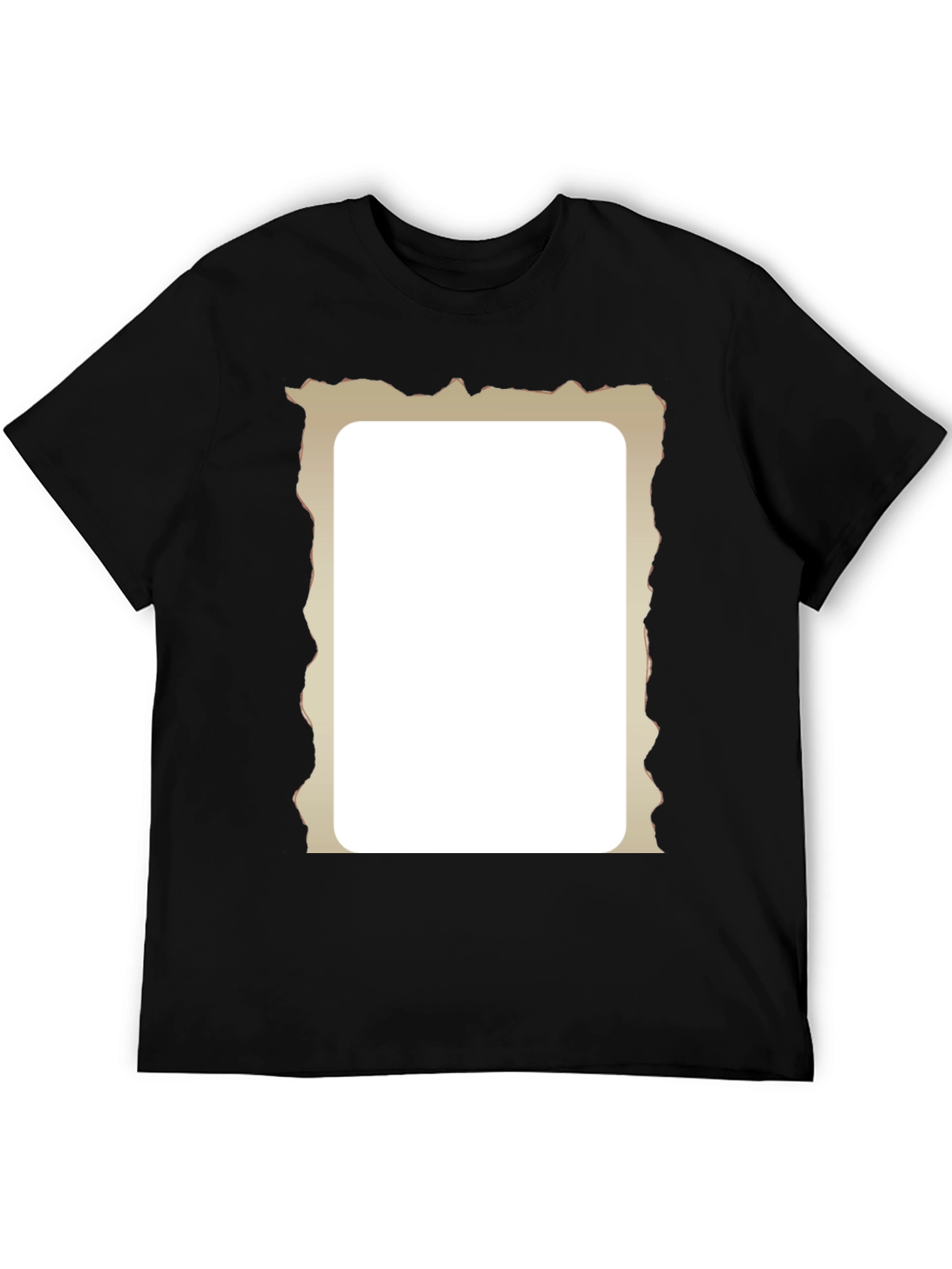 Distressed Frame Black T-Shirt