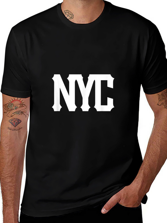 NYC Graphic Tee - Classic Black Cotton T-Shirt