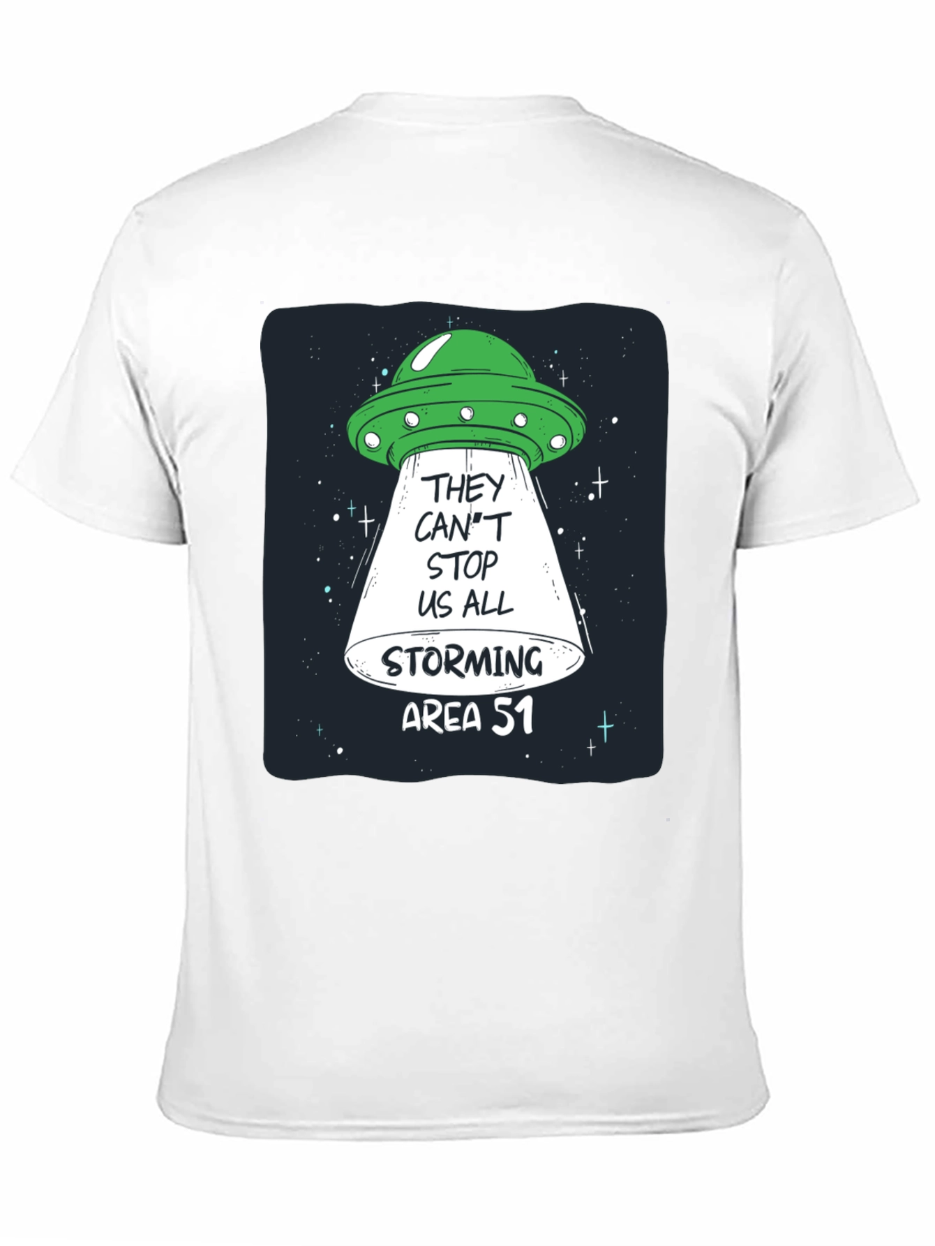 Area 51 Storming UFO Graphic T-Shirt
