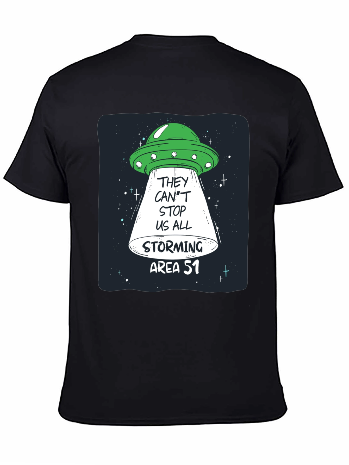 Area 51 Storming UFO Graphic T-Shirt