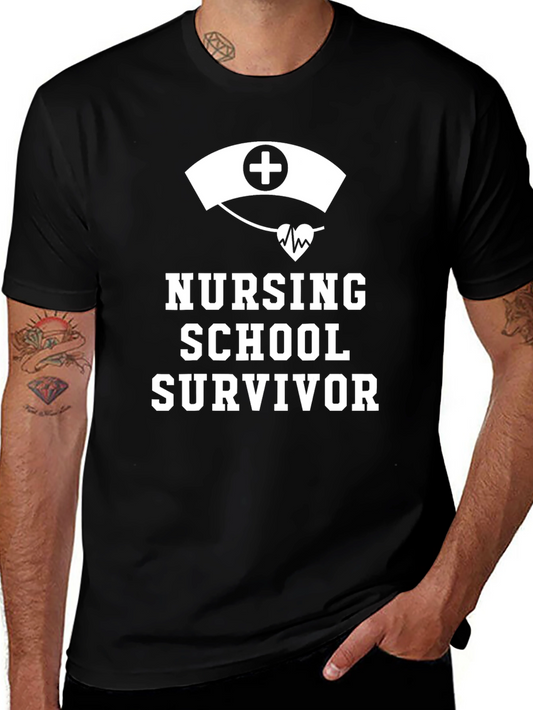 Nursing School Survivor T-Shirt - Nurse Graduation Gift
