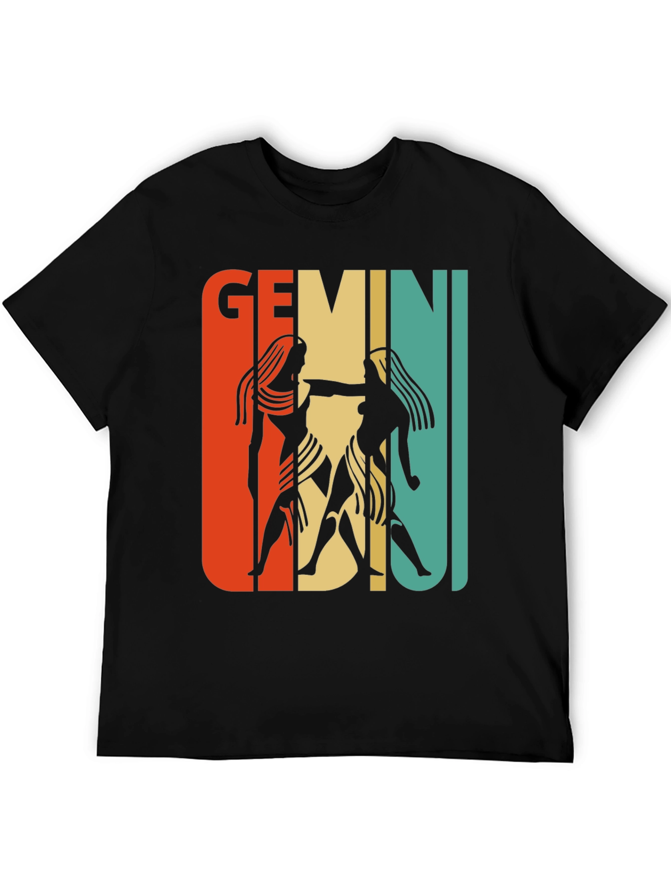 Retro Gemini Zodiac Graphic T-Shirt