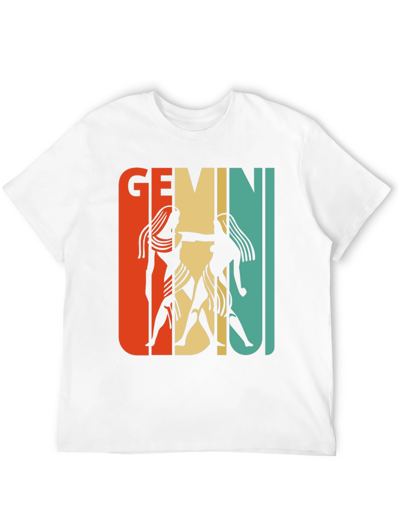 Retro Gemini Zodiac Graphic T-Shirt