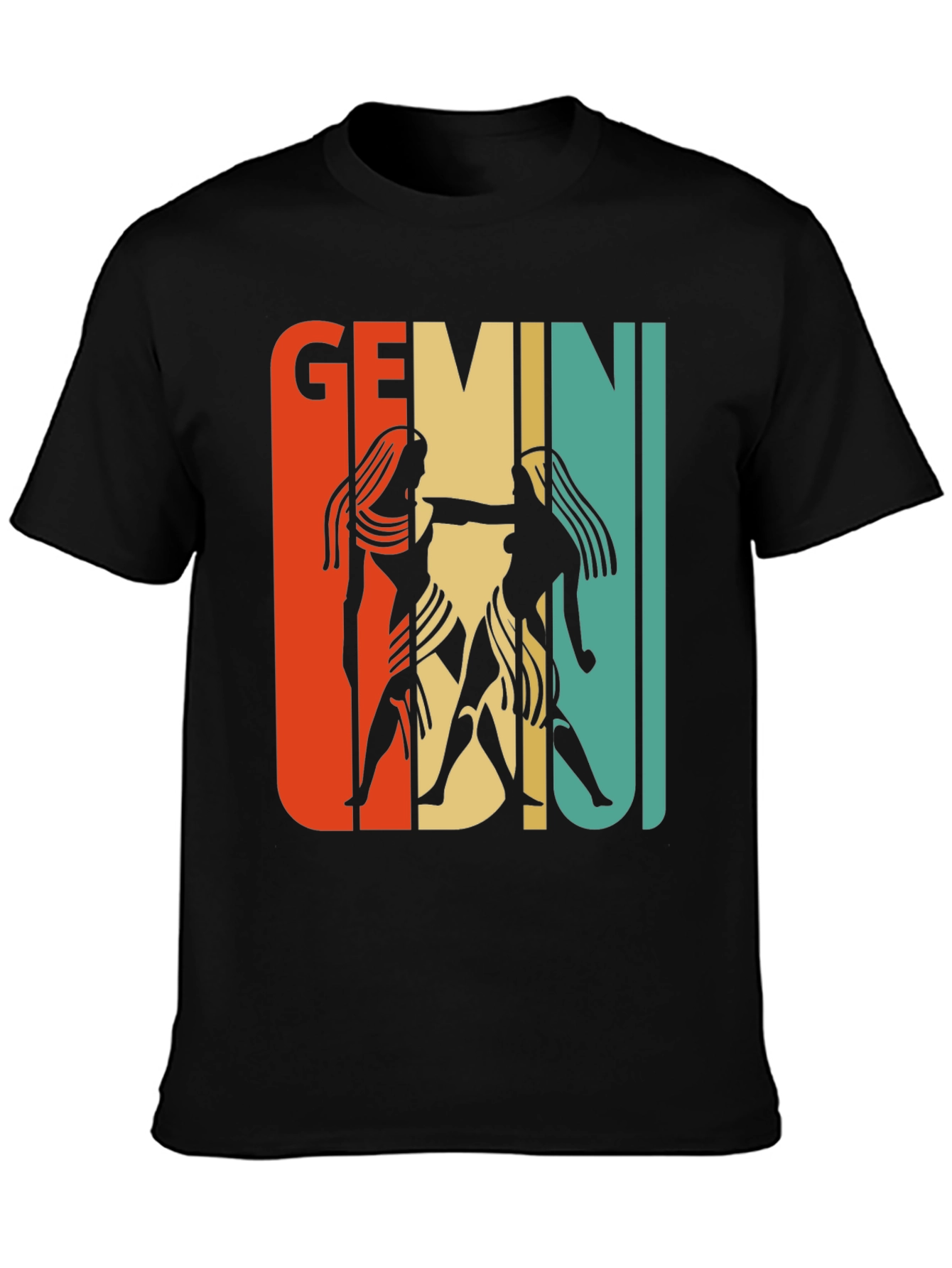 Retro Gemini Zodiac Graphic T-Shirt
