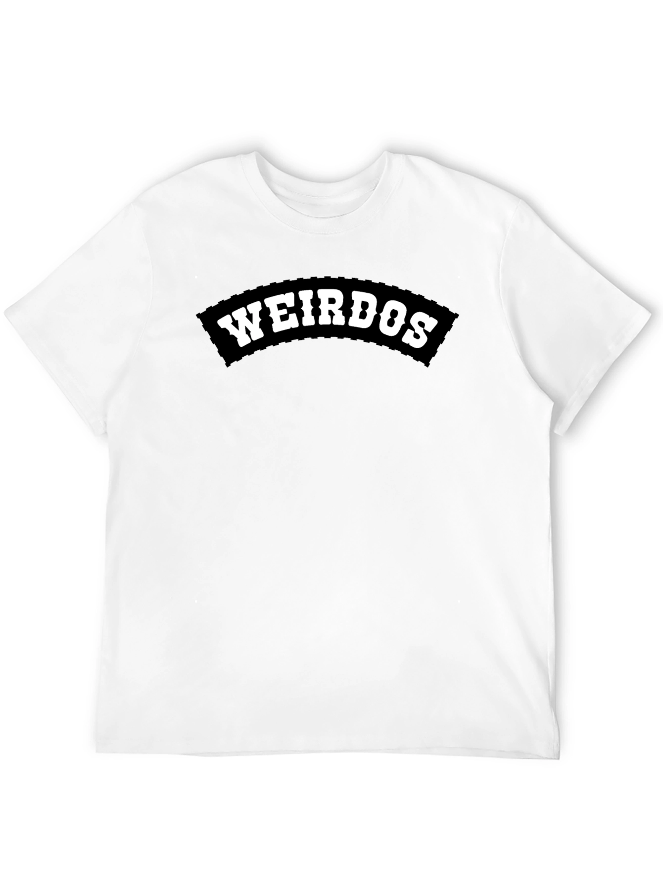 Weirdos Black Graphic Tee - Comfortable Fit