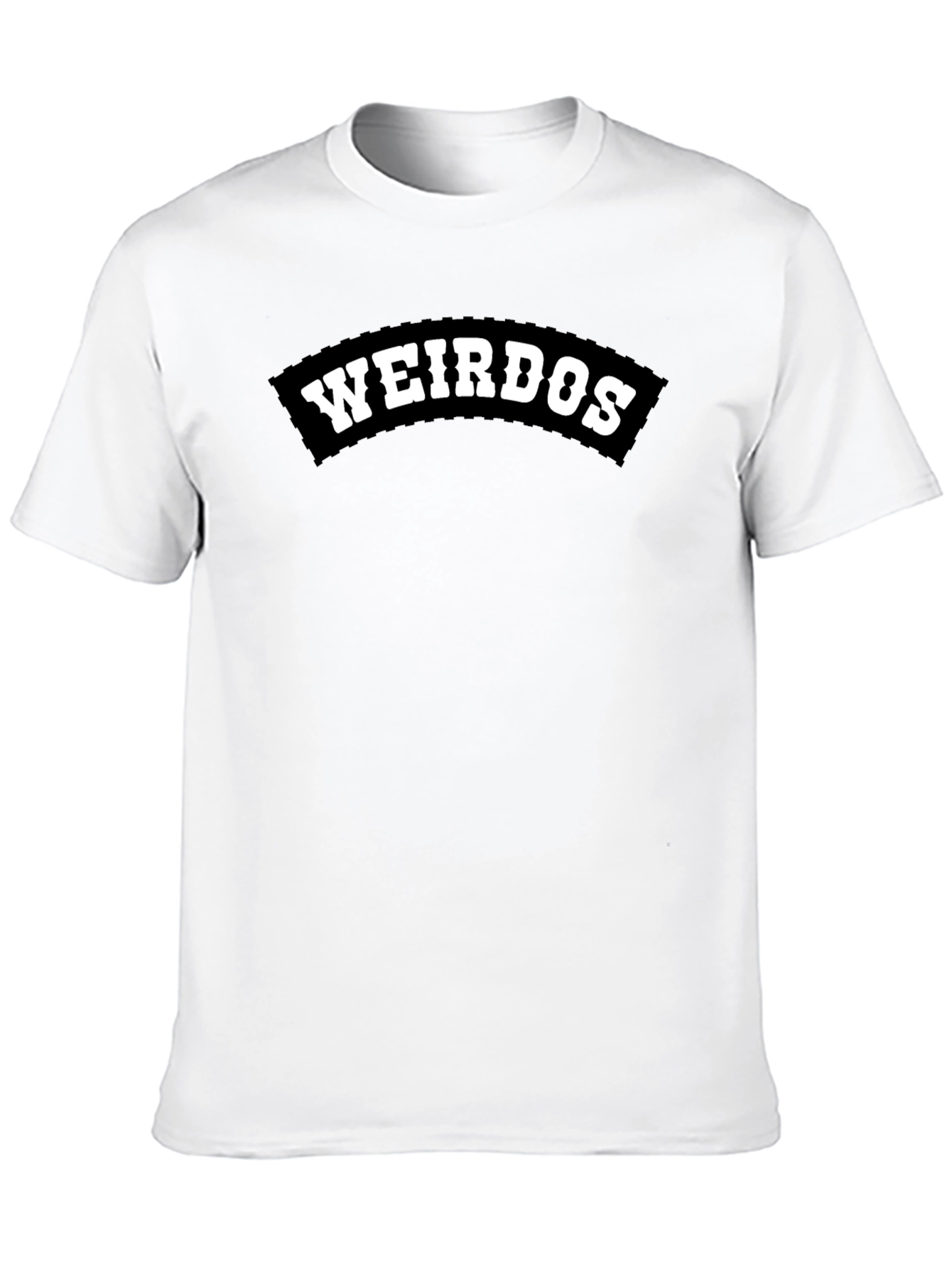 Weirdos Black Graphic Tee - Comfortable Fit