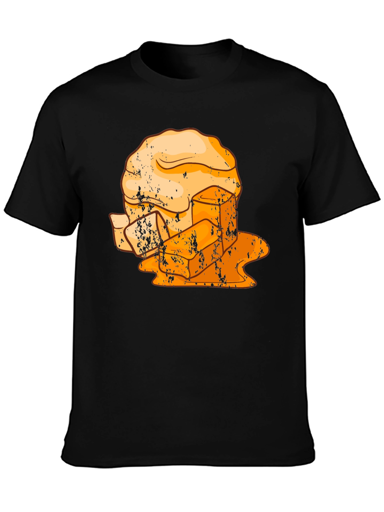 Retro Butter Stack T-Shirt - Unique Graphic Tee