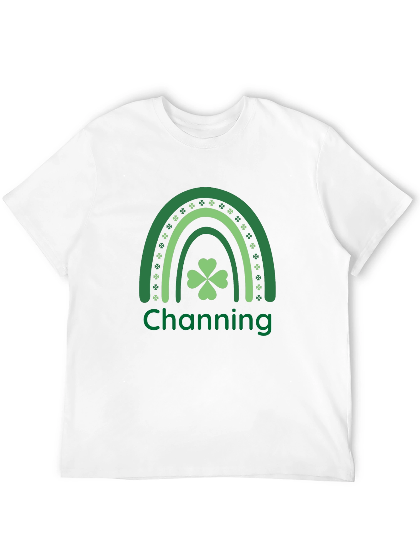 Channing St. Patricks Day Rainbow Shamrock T-Shirt
